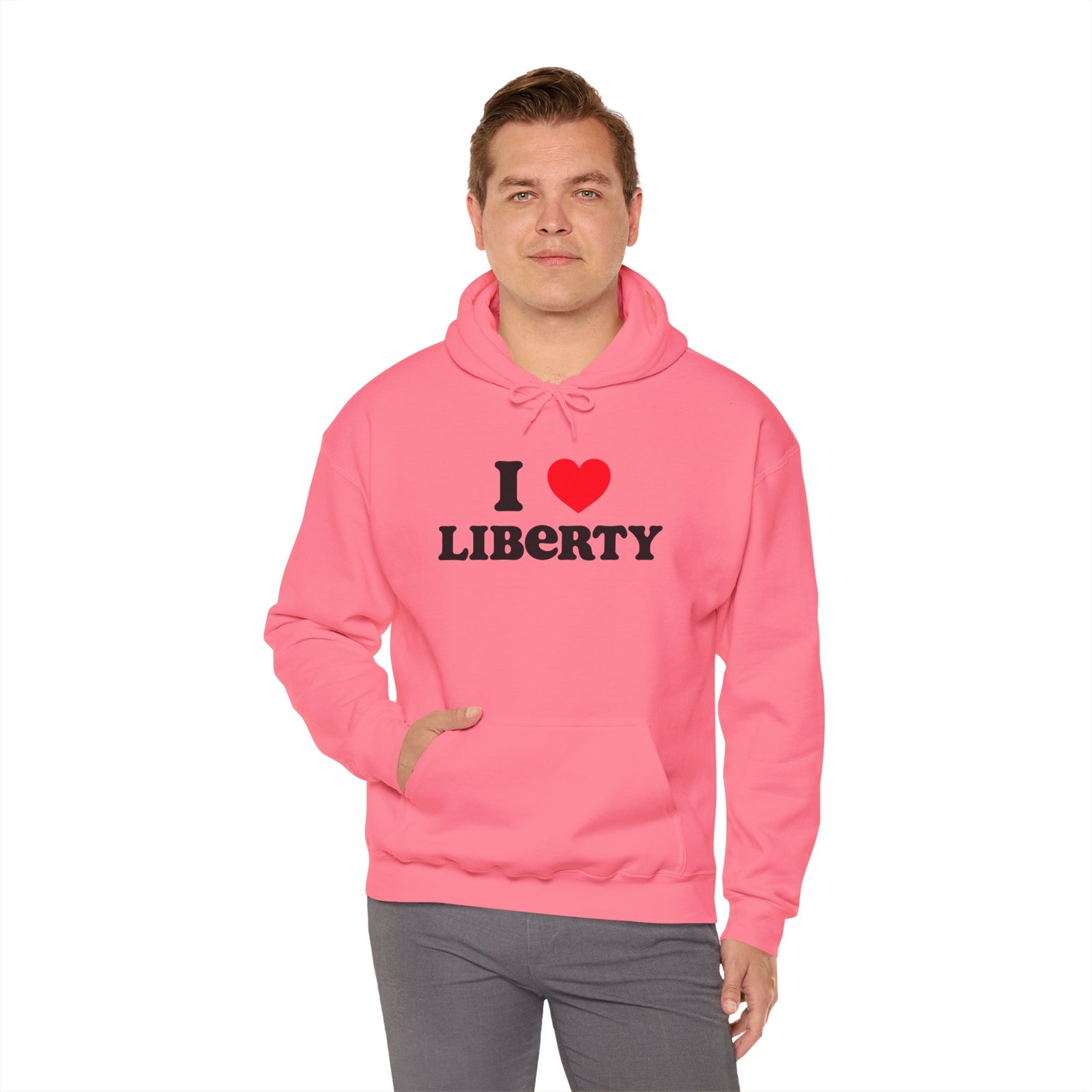 Judge Nap: I Heart Liberty Unisex Heavy Blend™ Hooded Sweatshirt