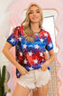 Patriotic Star Sequin Top
