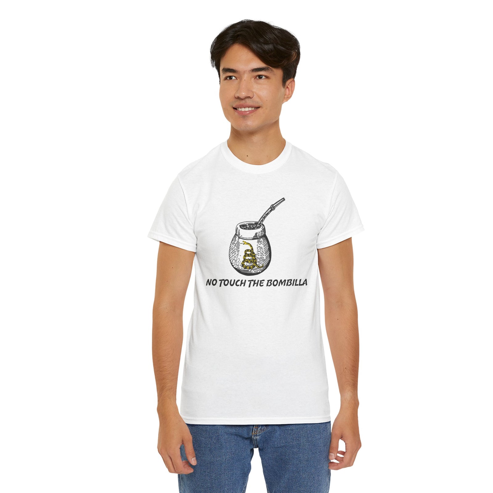 No Touch The Bombilla Unisex Heavy Cotton Tee