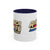 America '76 250 Years Accent Coffee Mug — Retro Patriotic 11/15oz
