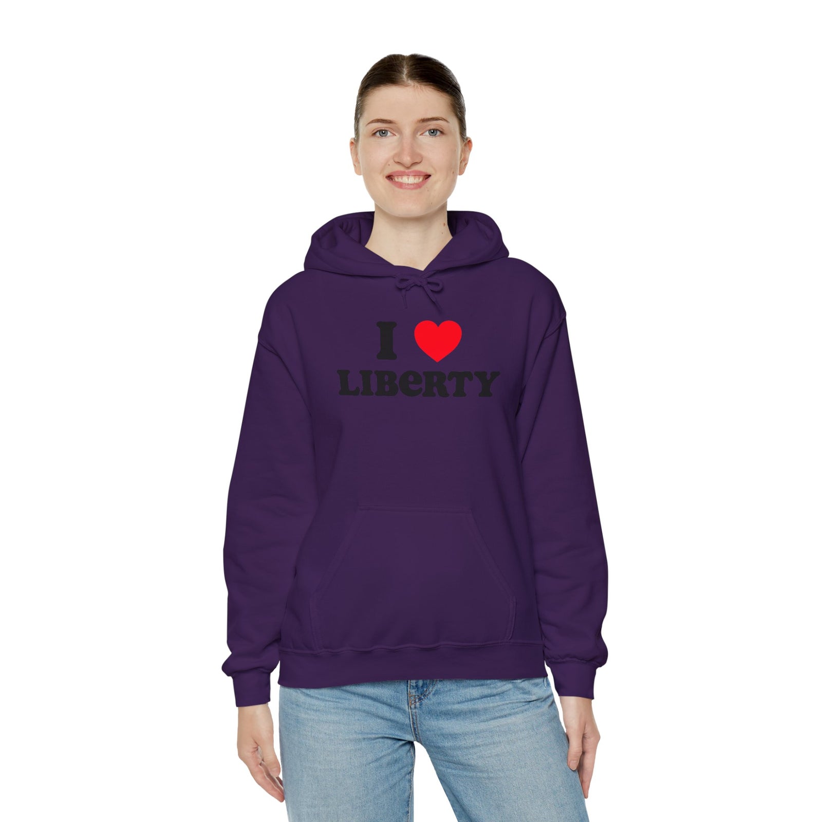 Judge Nap: I Heart Liberty Unisex Heavy Blend™ Hooded Sweatshirt