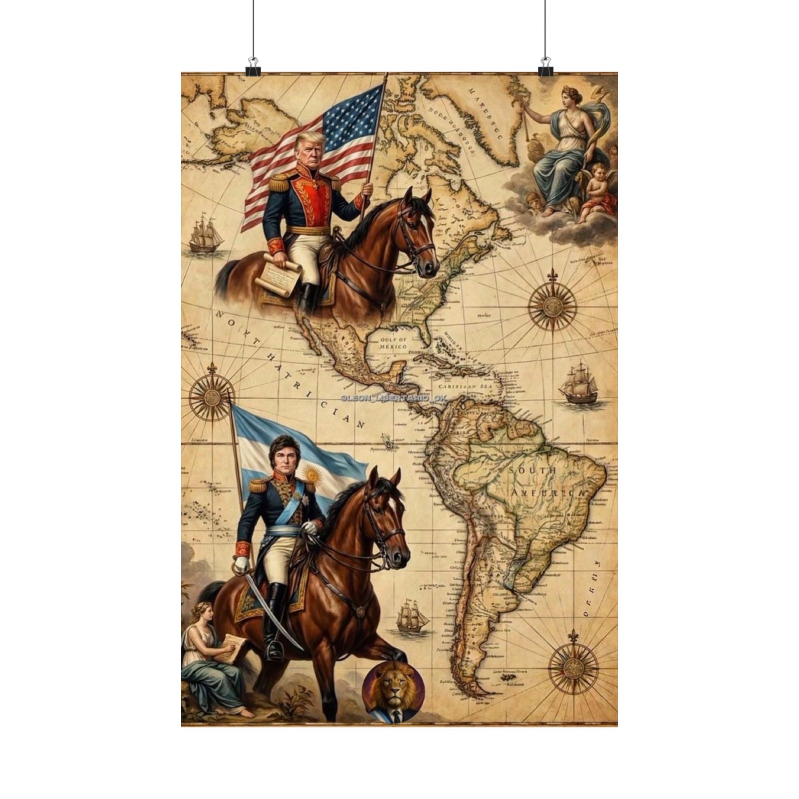 Trump/Milei: The Great Liberators Poster - 4LibertyShop.com