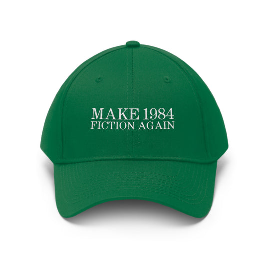 Make 1984 Fiction Again Unisex Twill Hat