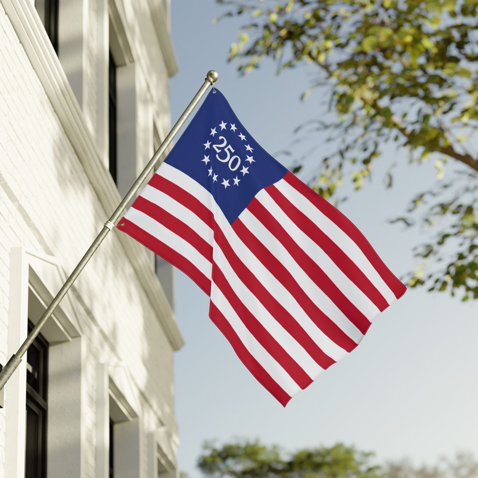 250th Anniversary Double-Sided American Flag - 4LibertyShop.com