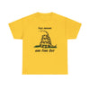 Walton & Johnson: FAFO Gadsden T-Shirt - 4LibertyShop.com