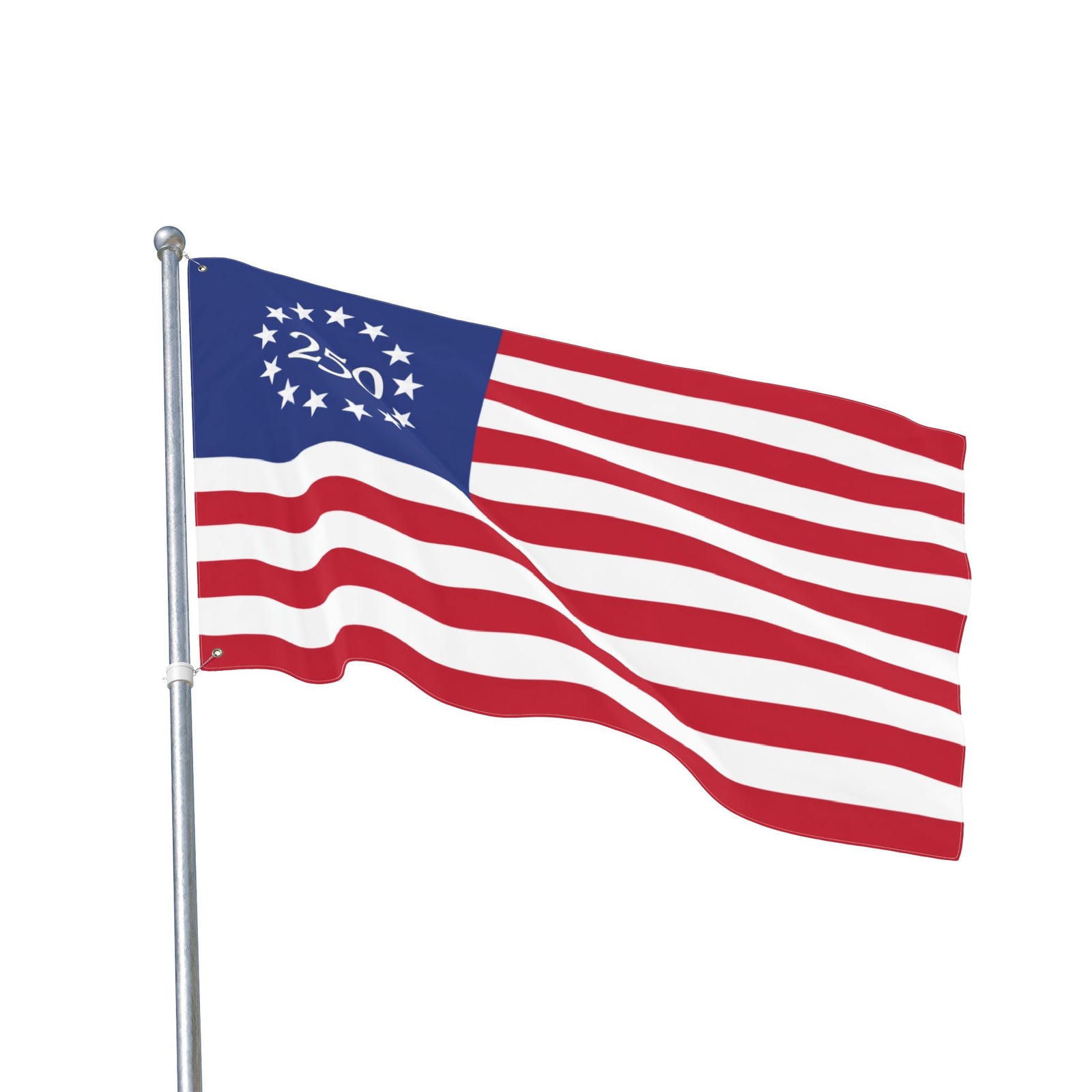 250th Anniversary Double-Sided American Flag - 4LibertyShop.com