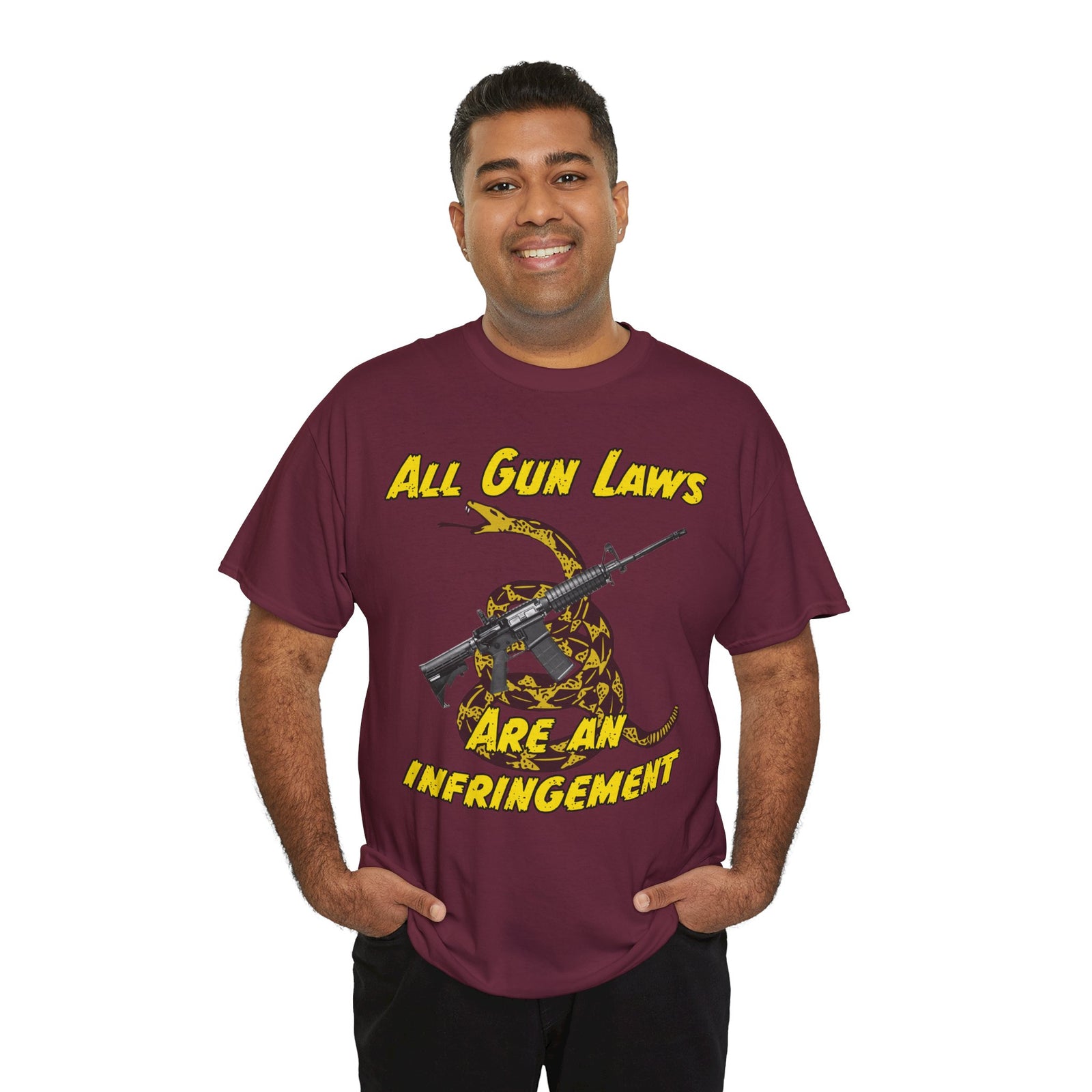 Judge Nap: All Gun Rights Are Infringements AR15 Gadsden T-Shirt