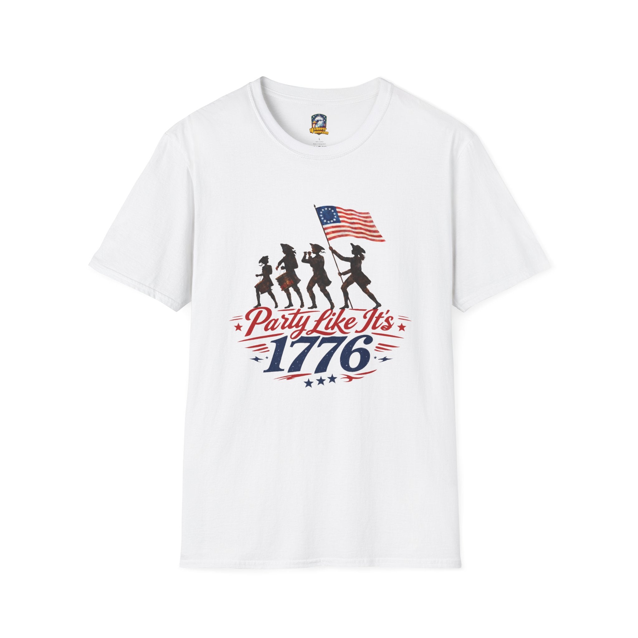 1776 Independence Day T-Shirt — "Party Like It's 1776" Patriotic July 4th Tee - 4LibertyShop.com