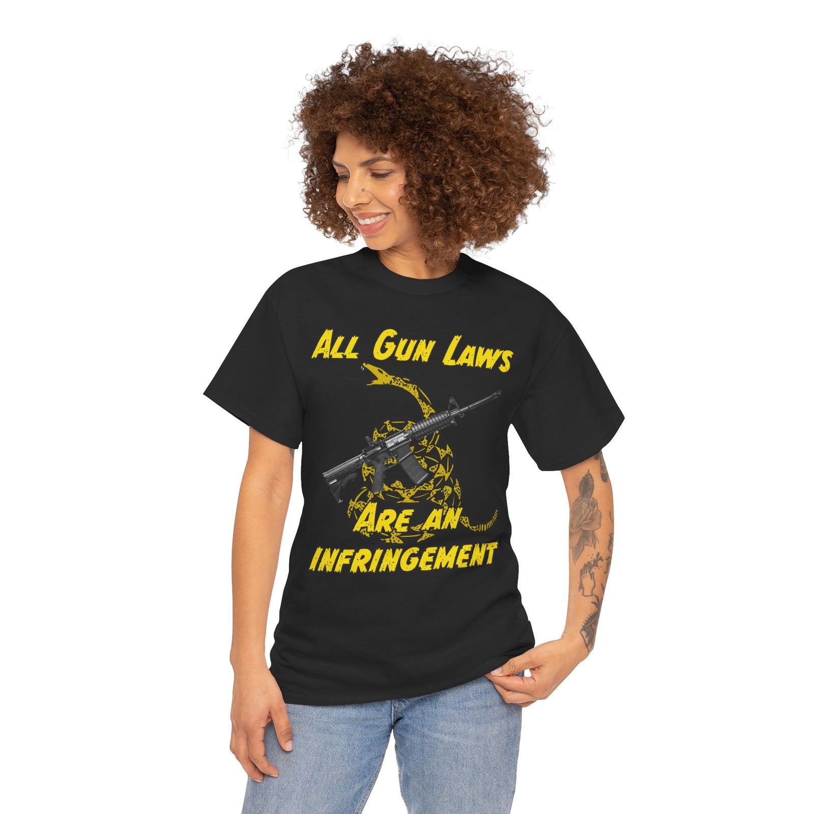 Judge Nap: All Gun Rights Are Infringements AR15 Gadsden T-Shirt
