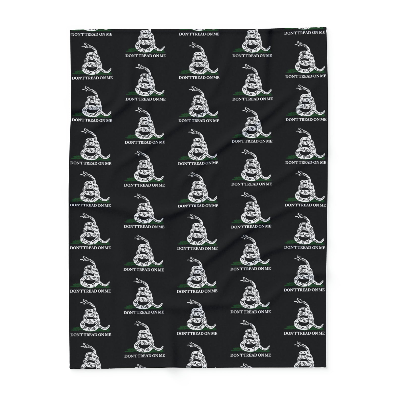 Don't Tread on Me Gadsden Snake Arctic Fleece Blanket