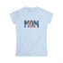Patriotic Patchwork Mom T-Shirt — Women's Softstyle Tee