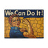Stained Glass Rosie the Riveter Glass Cutting Board