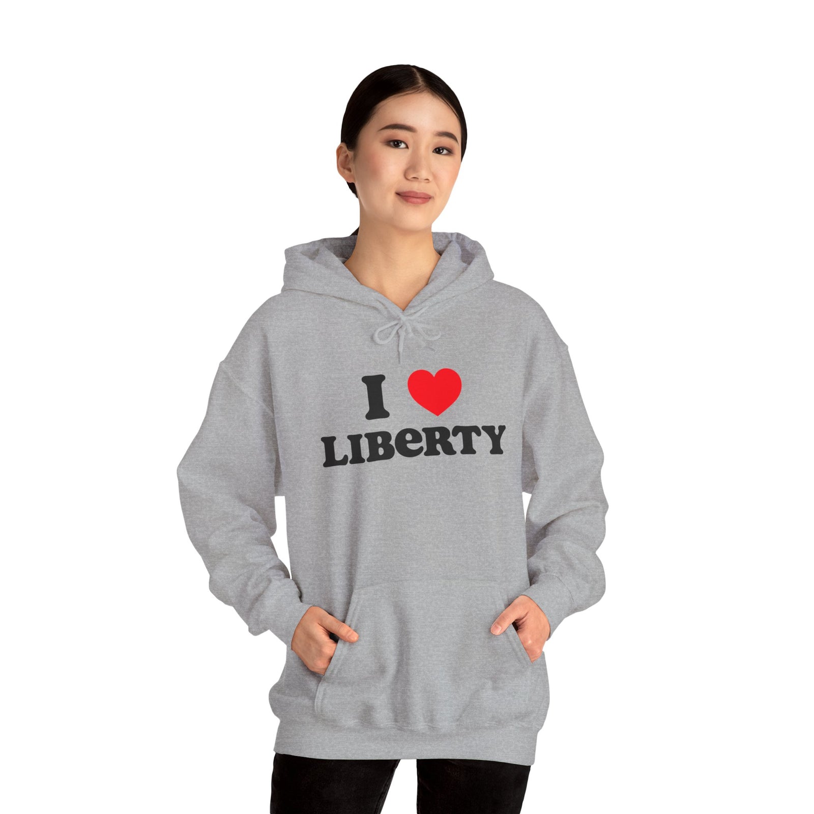 Judge Nap: I Heart Liberty Unisex Heavy Blend™ Hooded Sweatshirt