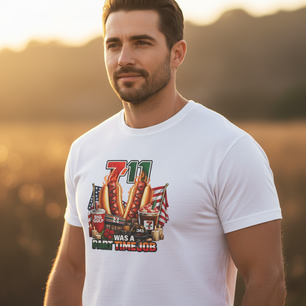 7-11 Tee — Exact Design 3/4 Crop