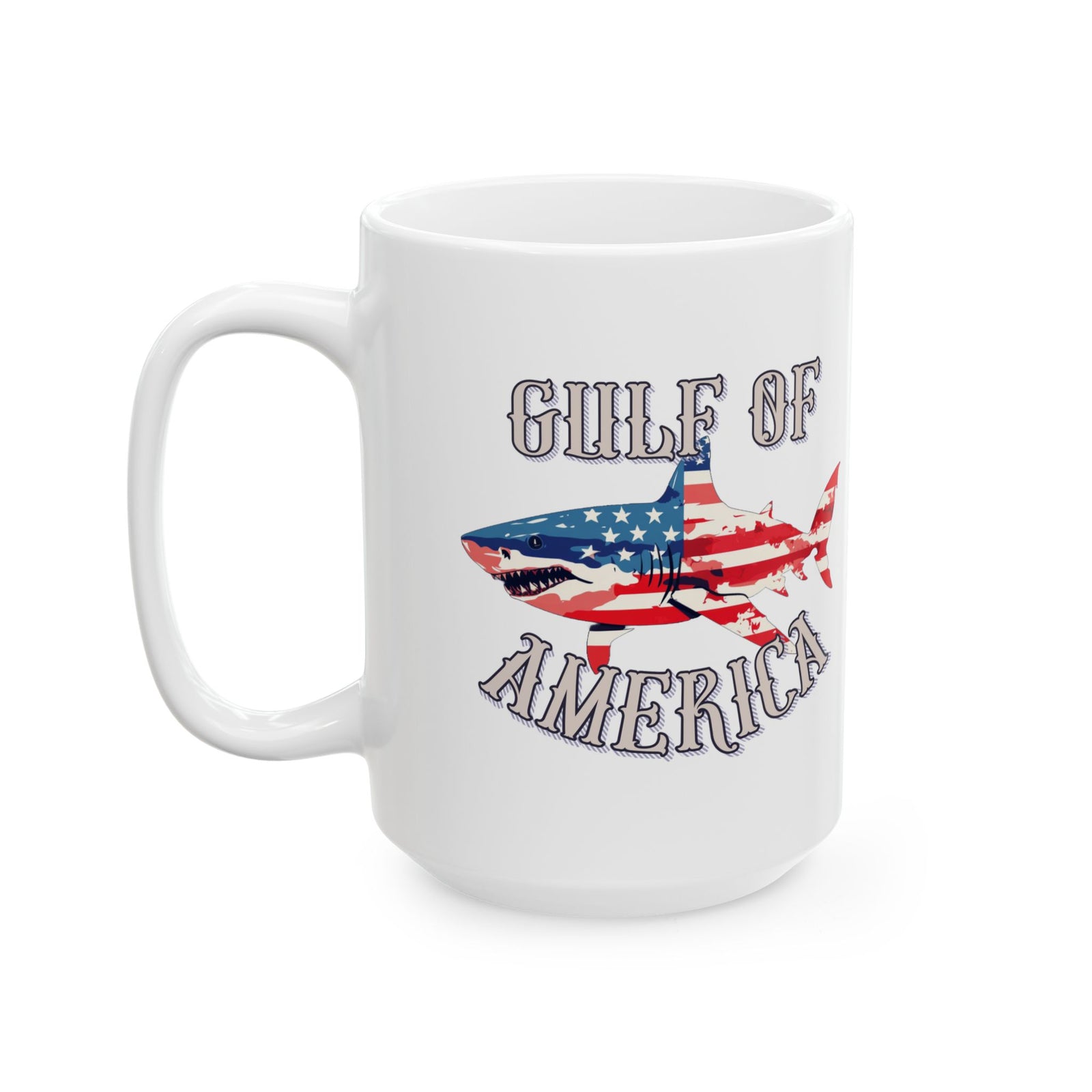 Walton & Johnson: Gulf of America Shark Mug, 11oz, 15oz