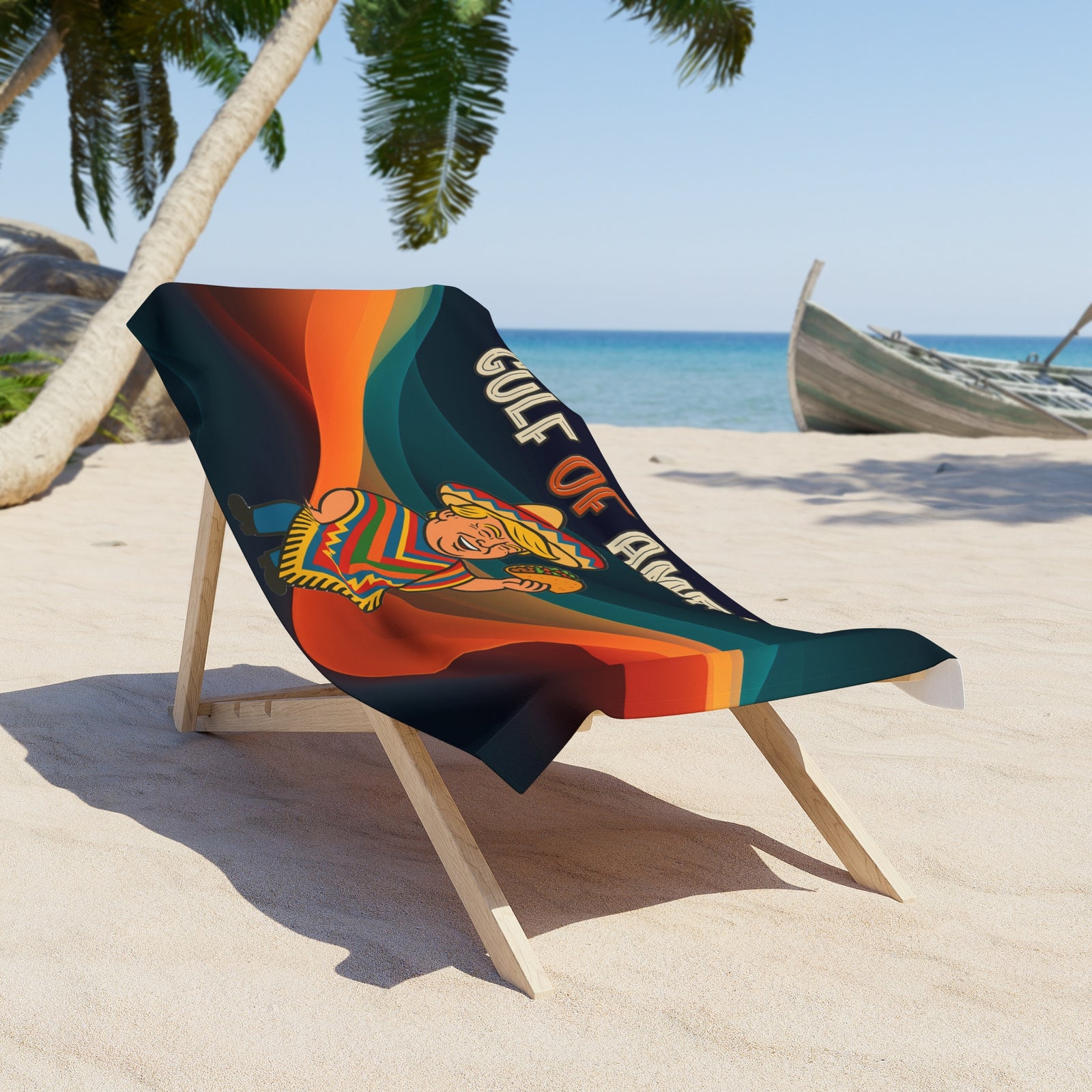 Trump Taco Fiesta Gulf of America Beach Towel