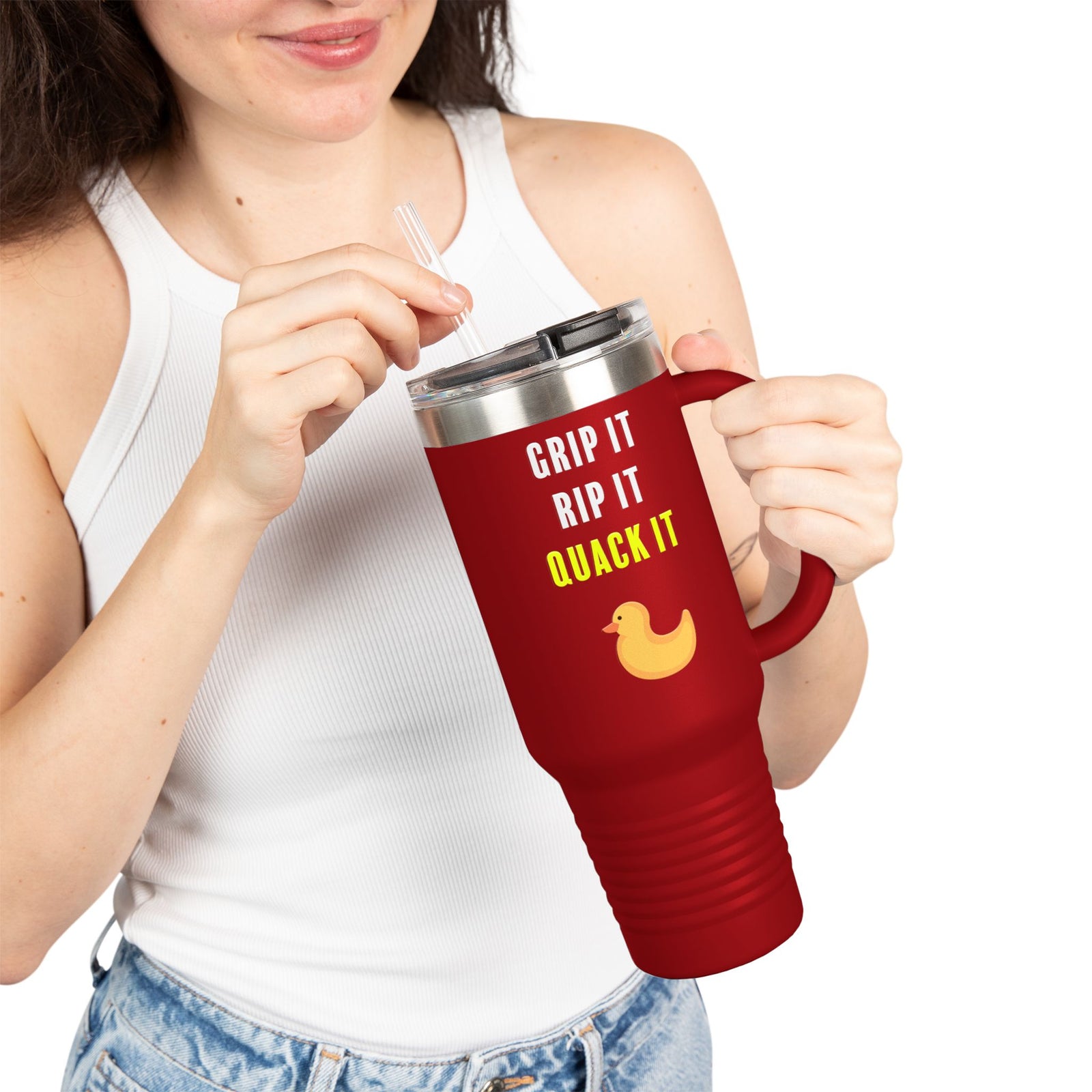 Walton & Johnson: Grip It, Rip it, Quack it 40oz Tumbler