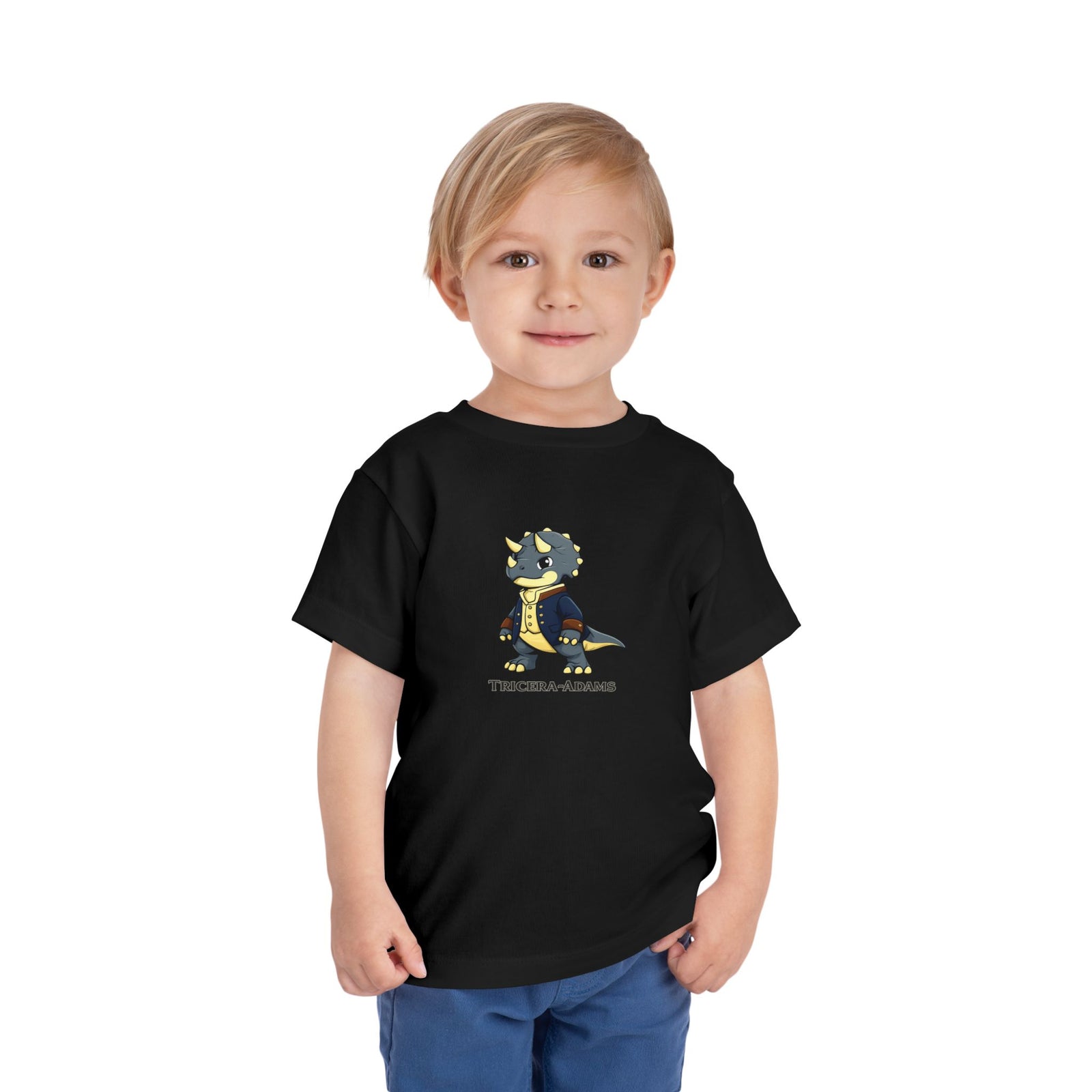 Founding Dinos – Tricera-Adams Toddler Tee - 4LibertyShop.com