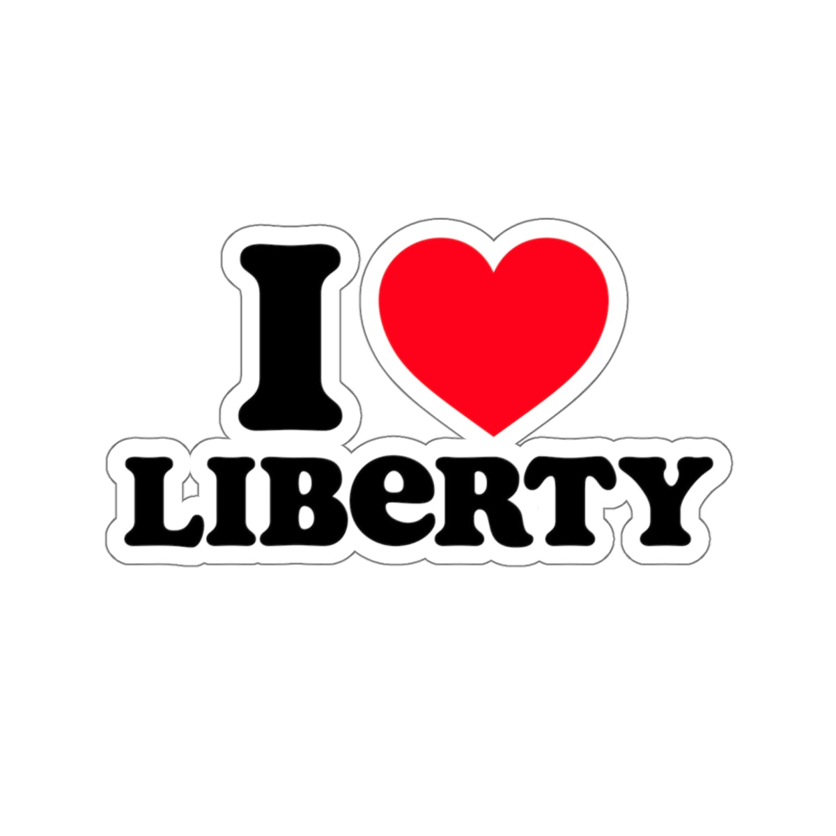 I Love Liberty Stickers