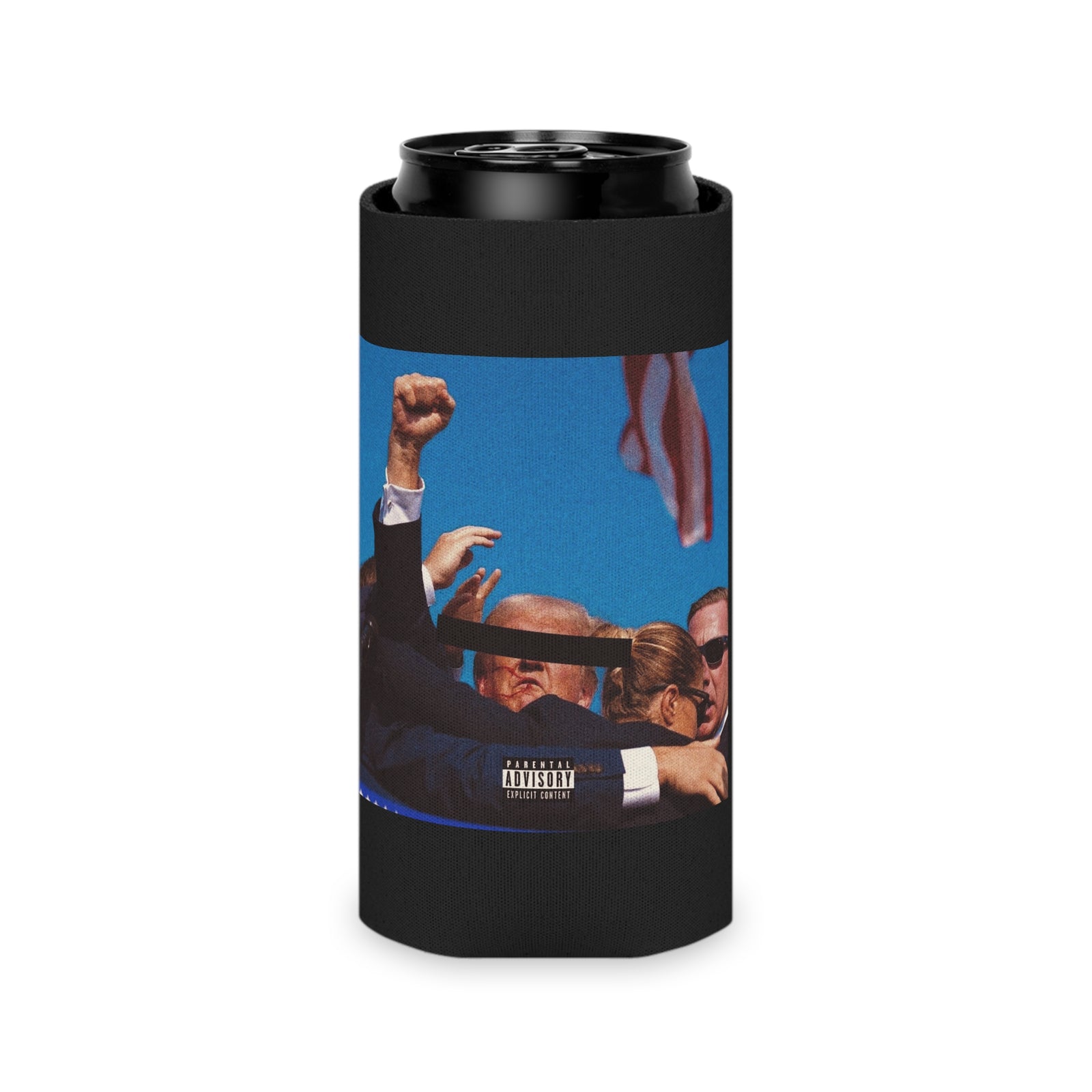 Walton & Johnson Donald Trump Album Blackout Cover Koozie