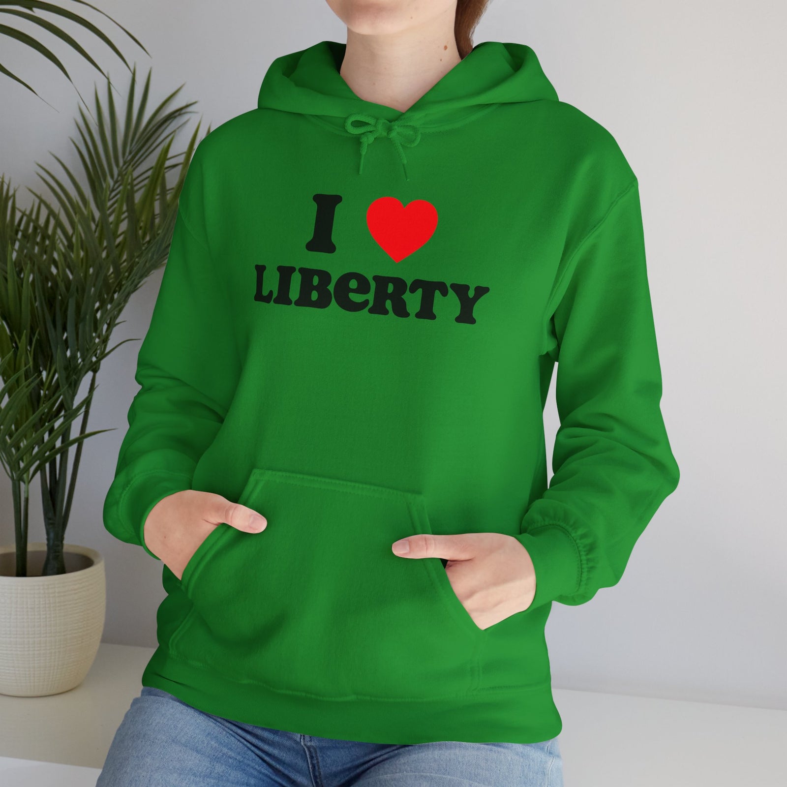 Judge Nap: I Heart Liberty Unisex Heavy Blend™ Hooded Sweatshirt