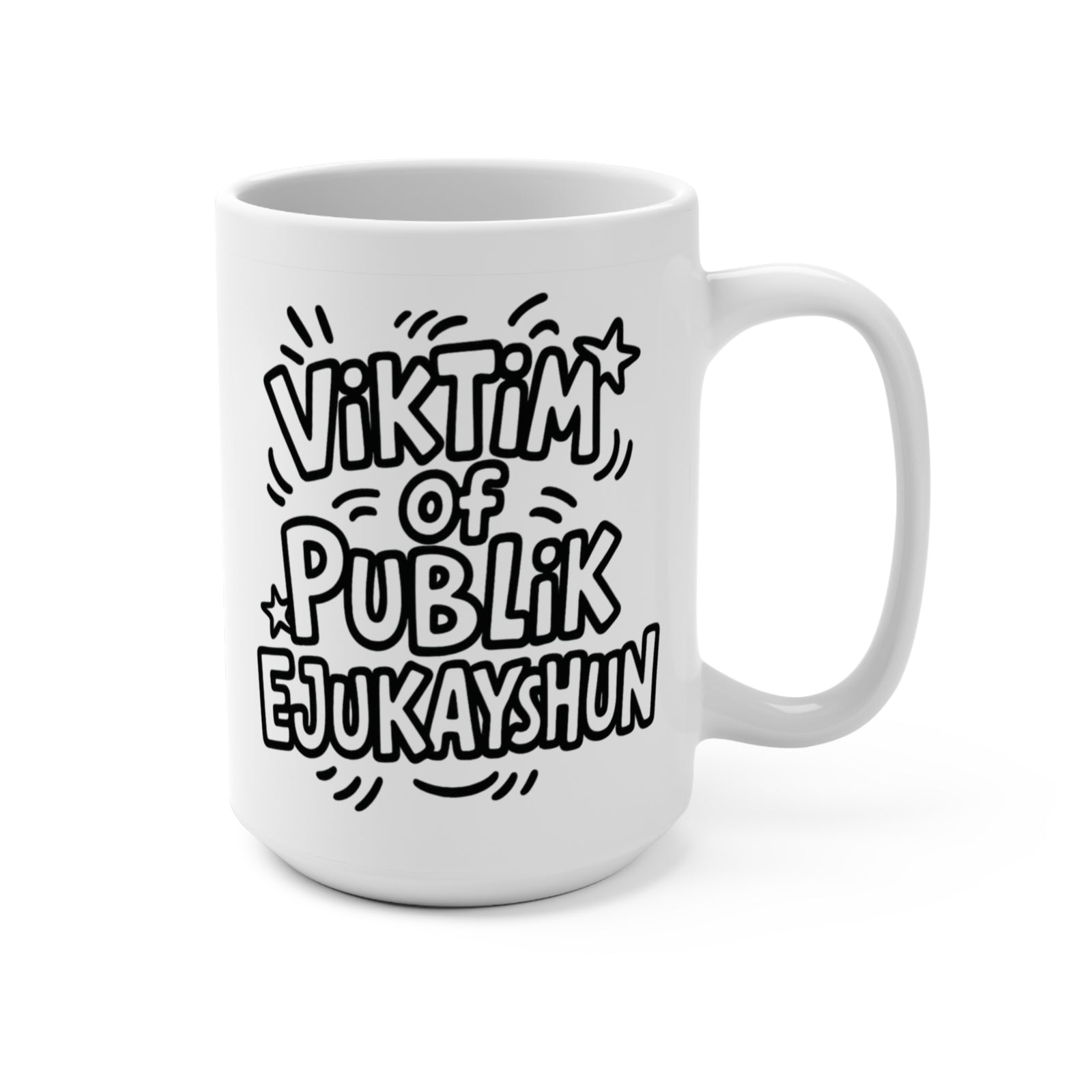 Walton & Johnson: Publik Ejukayshun Mug, 15oz