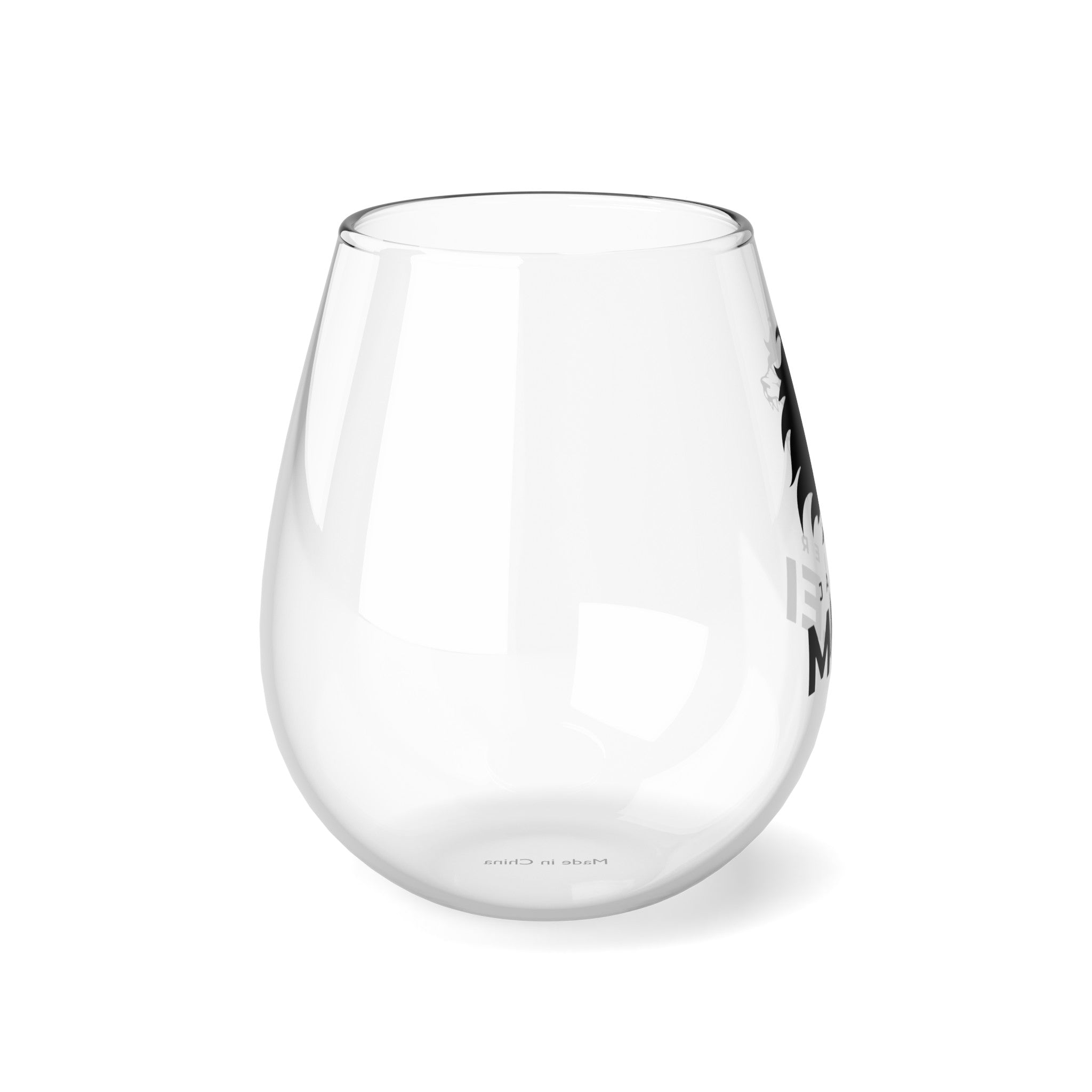 Javier Milei Lion Stemless Wine Glass, 11.75oz