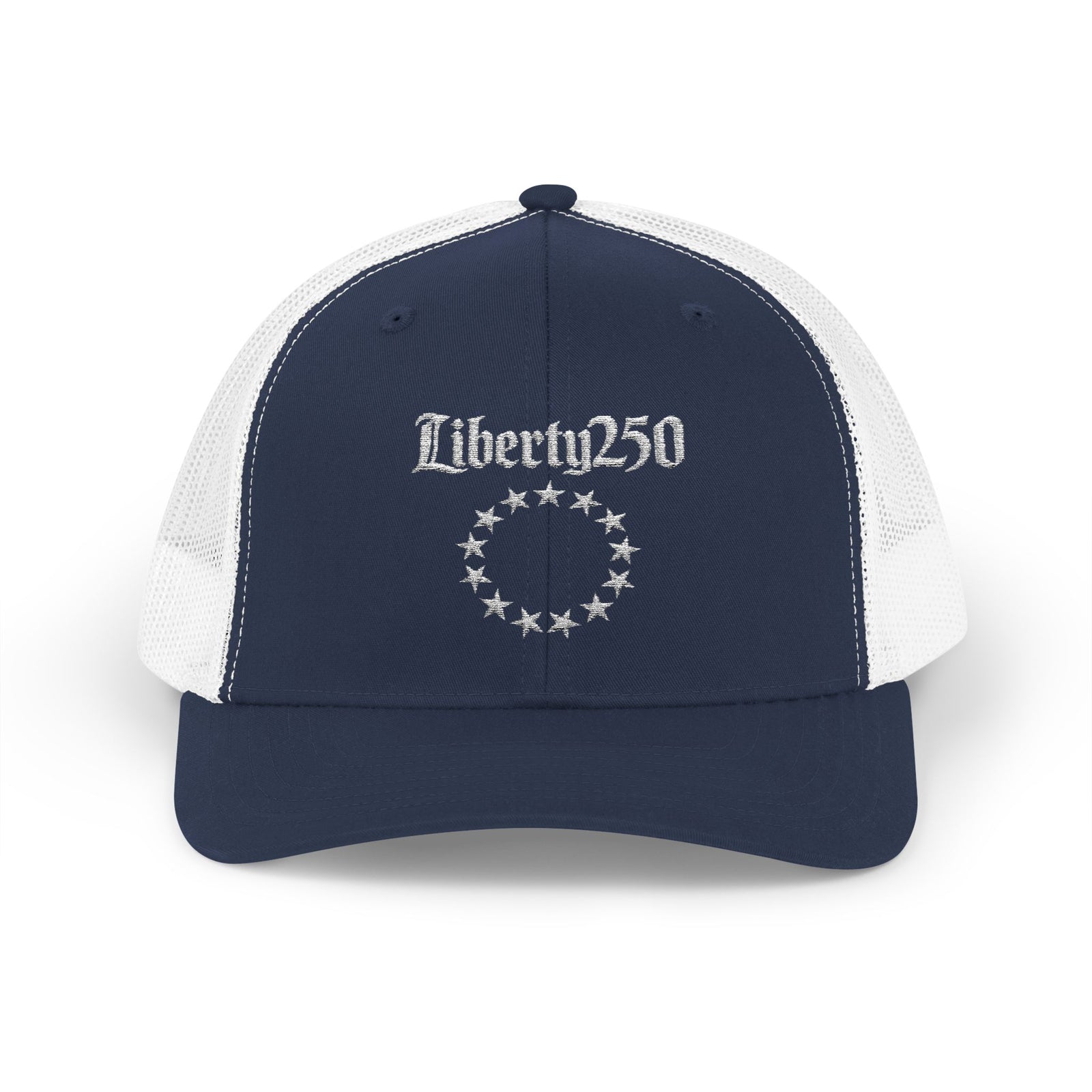 Liberty250 Trucker Cap - 13-Star Patriotic Snapback Hat - 4LibertyShop.com