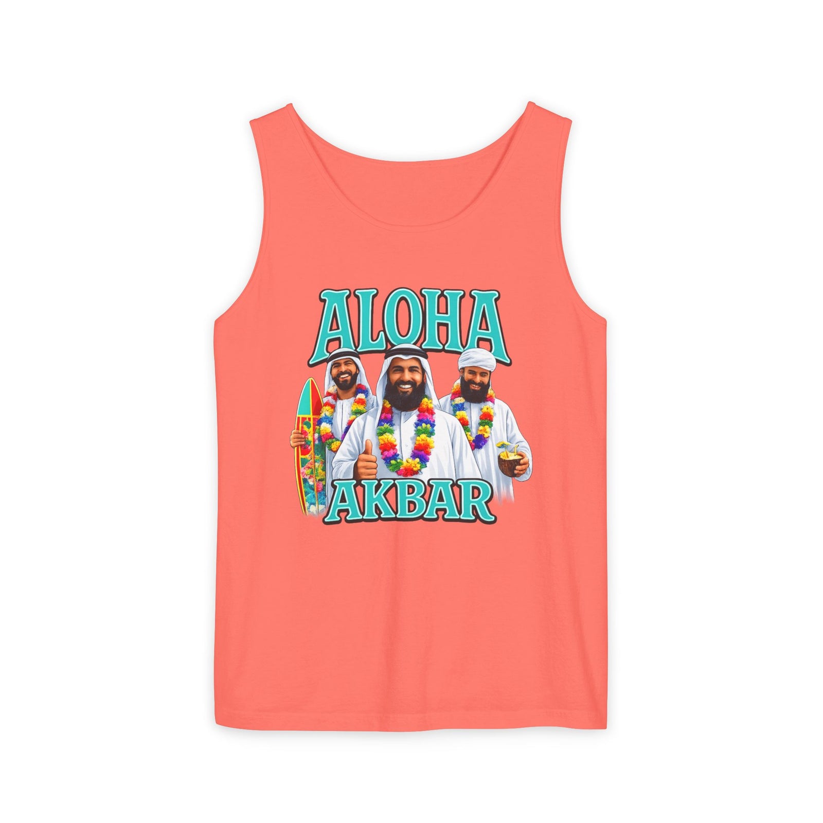 Walton & Johnson – Aloha Akbar Tank Top – Tropical Vintage Surf Graphic - 4LibertyShop.com