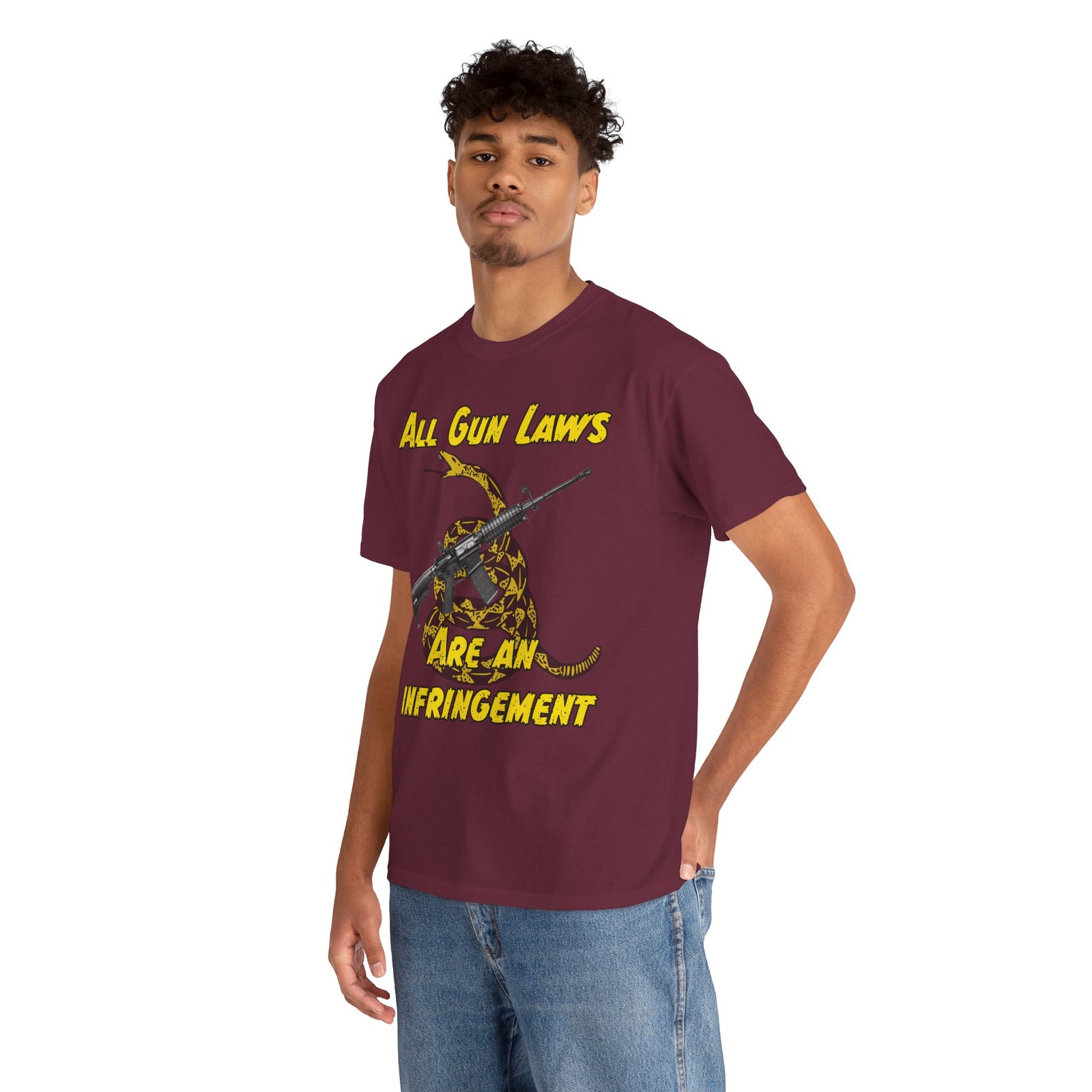 Judge Nap: All Gun Rights Are Infringements AR15 Gadsden T-Shirt