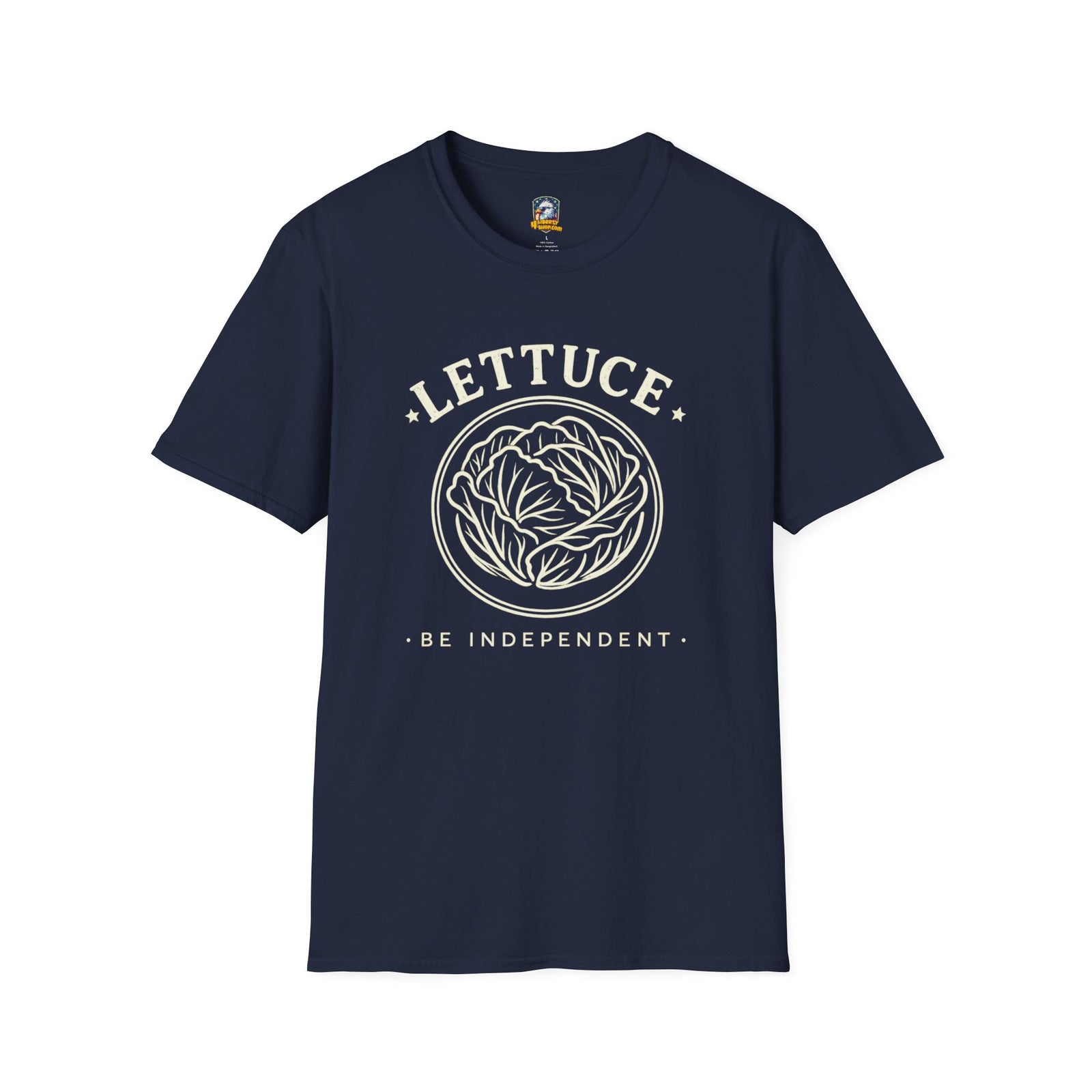 Lettuce Be Independent T-Shirt — Vintage Plant Graphic Tee - 4LibertyShop.com