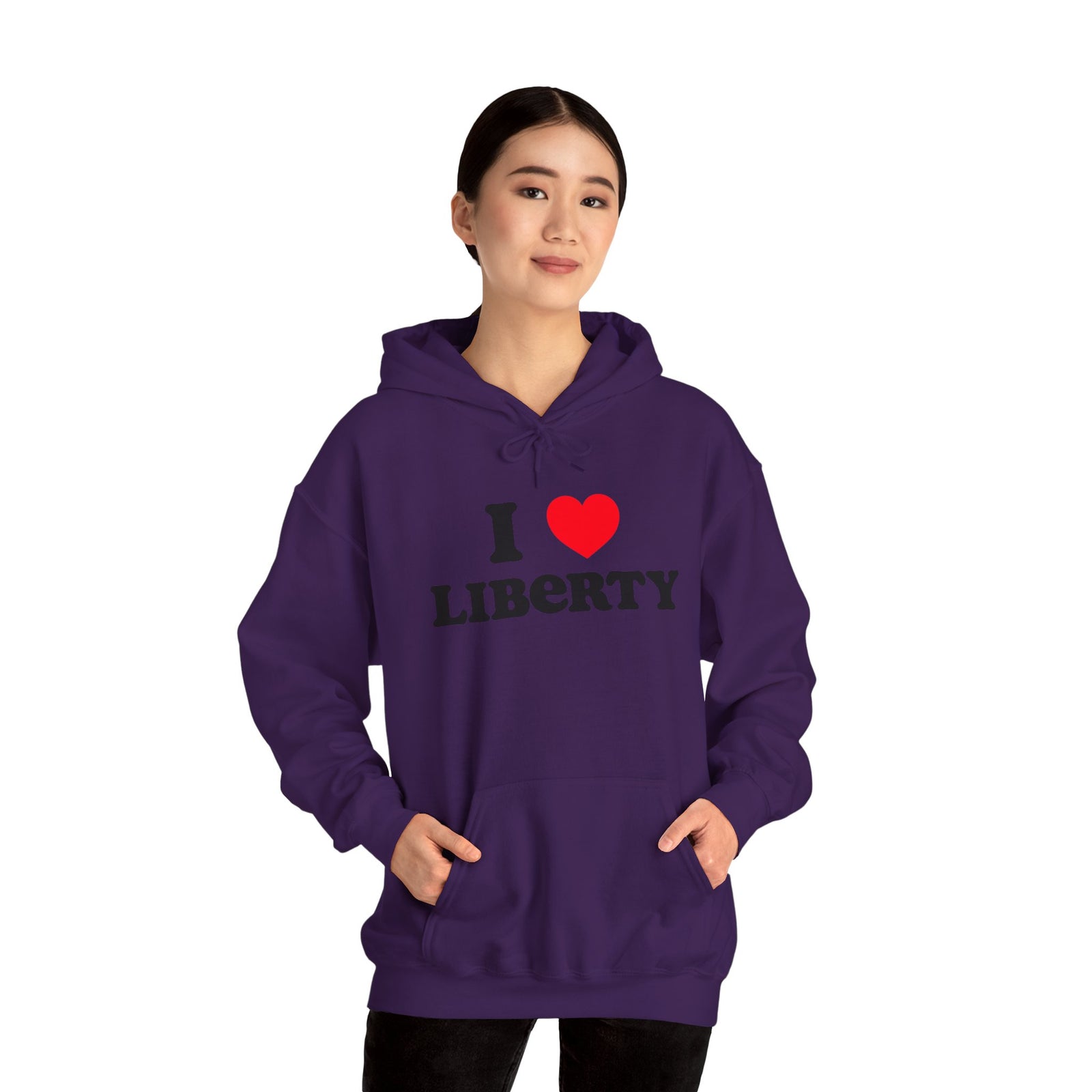 Judge Nap: I Heart Liberty Unisex Heavy Blend™ Hooded Sweatshirt