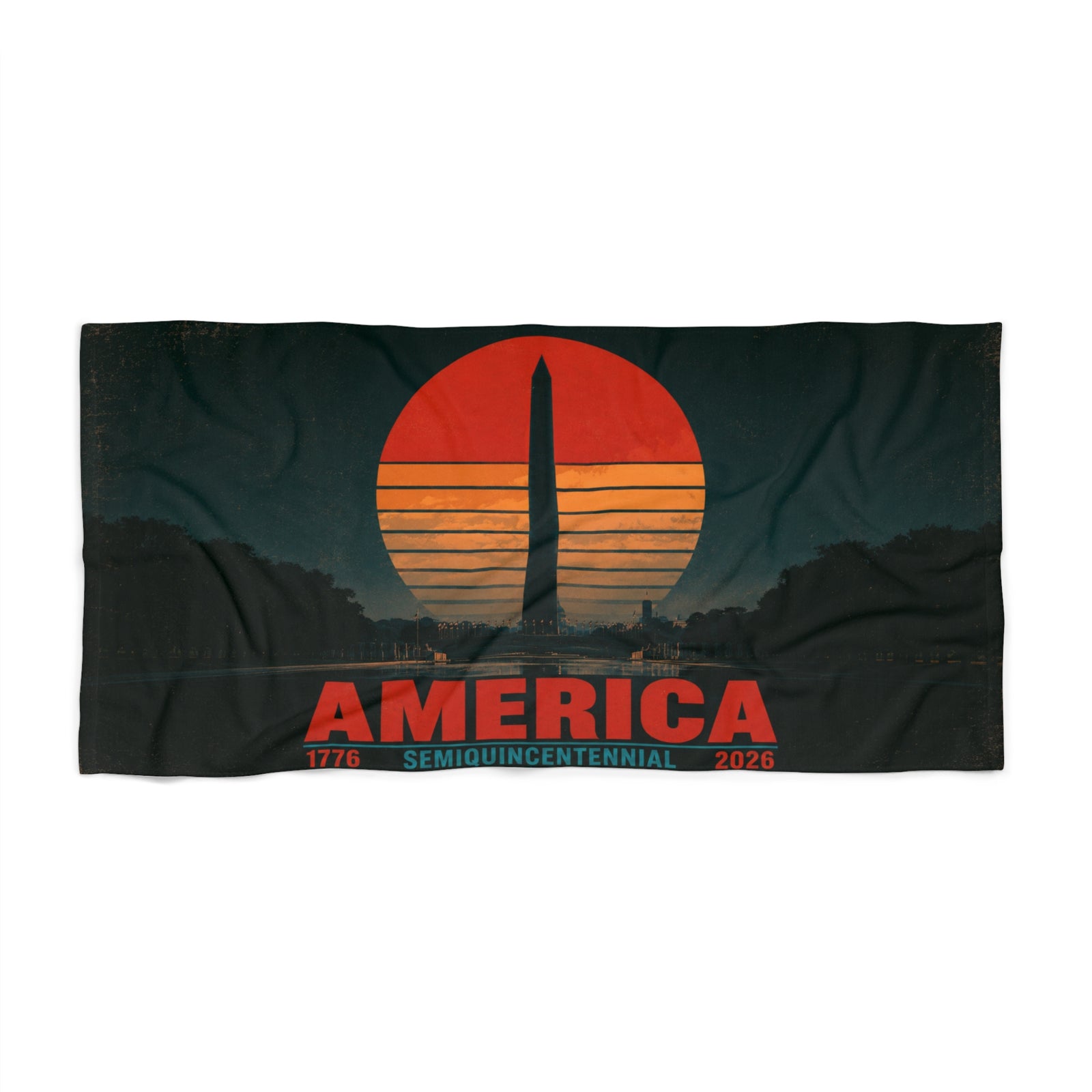 America 1776–2026 Semiquincentennial Beach Towel - 4LibertyShop.com