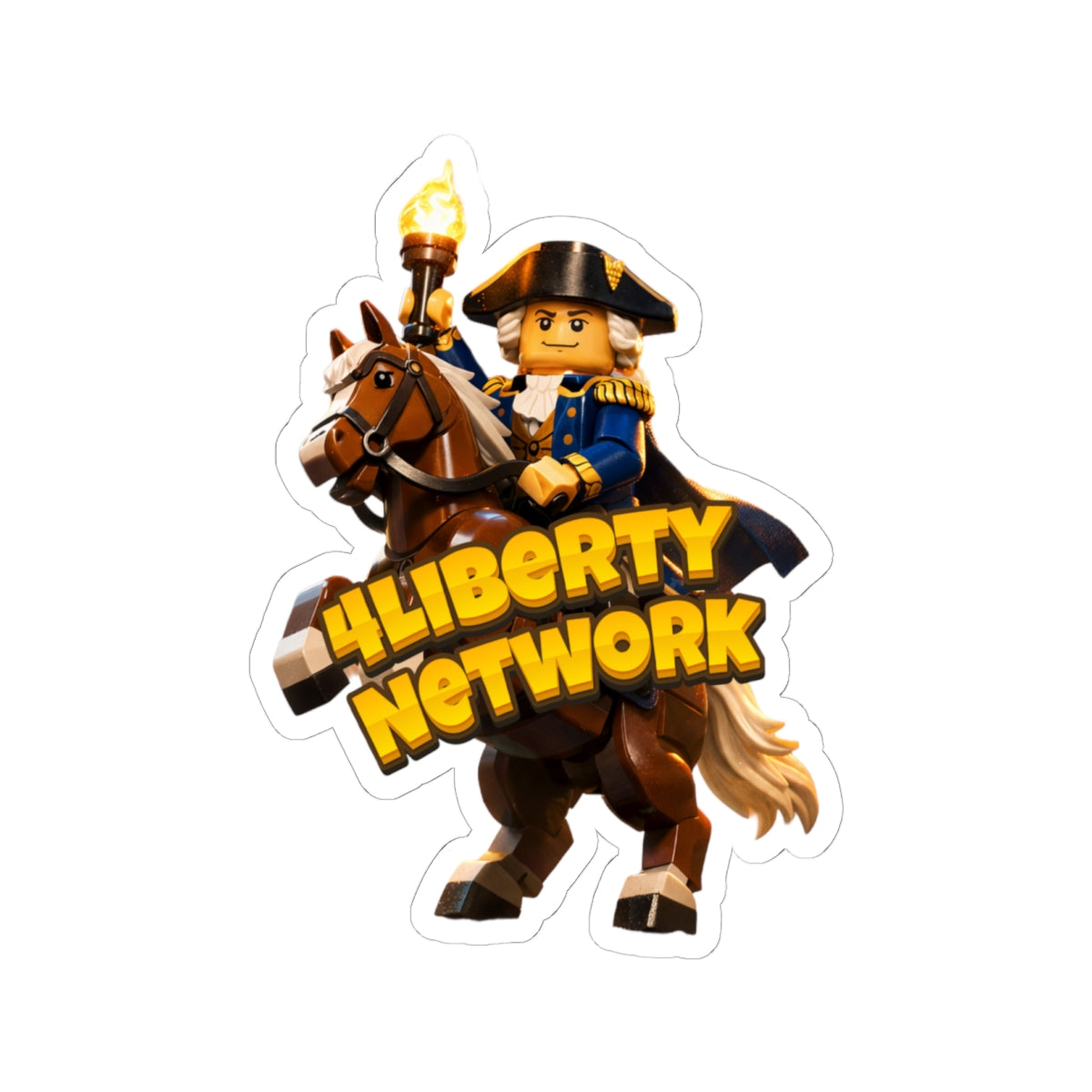 4Liberty Network Cavalry Sticker — Vinyl Kiss-Cut Decal - 4LibertyShop.com