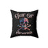 Gulf of America Skull Pillow