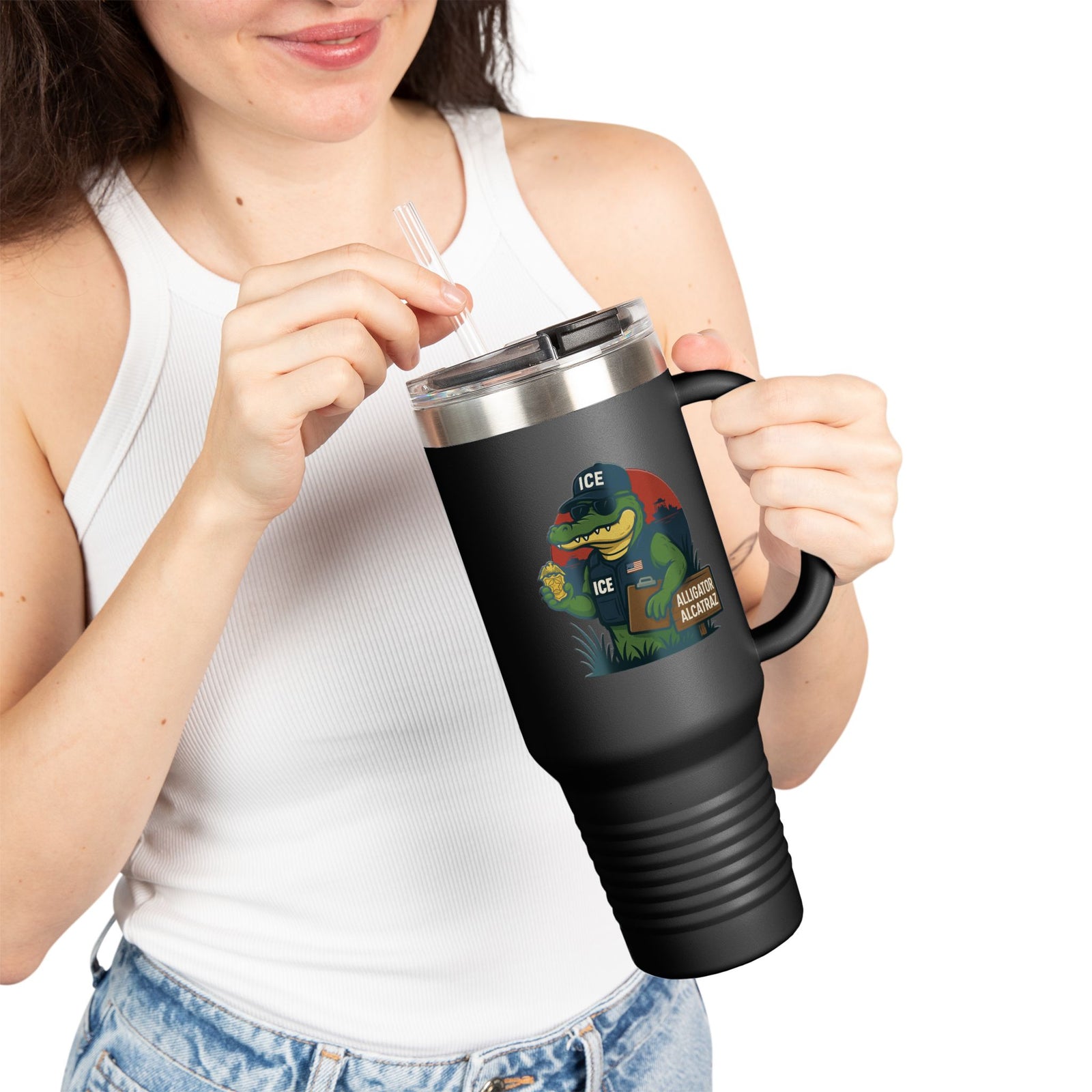 Walton & Johnson: Alligator Alcatraz Tumbler, 40oz