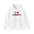 Judge Nap: I Heart Liberty Unisex Heavy Blend™ Hooded Sweatshirt