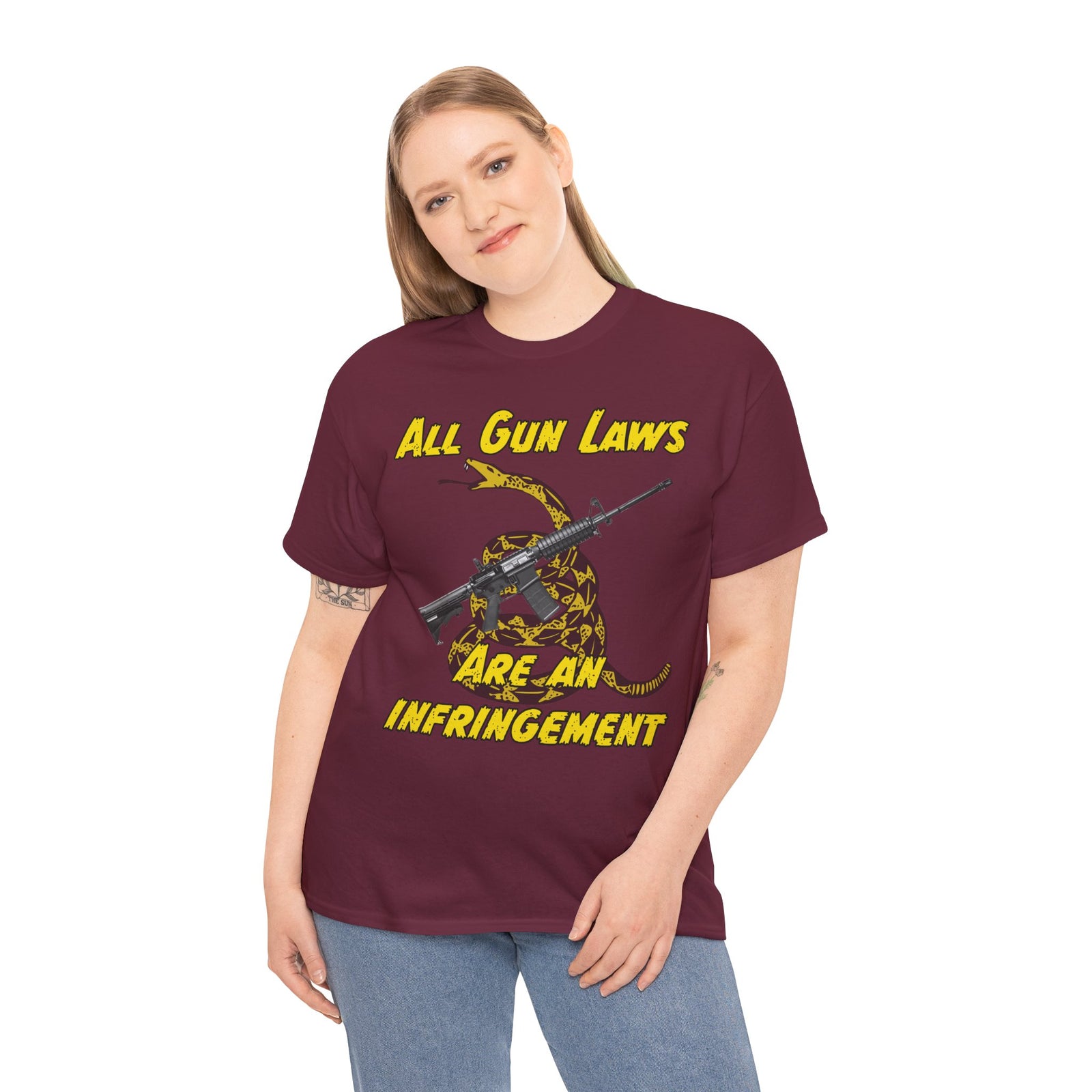 Judge Nap: All Gun Rights Are Infringements AR15 Gadsden T-Shirt