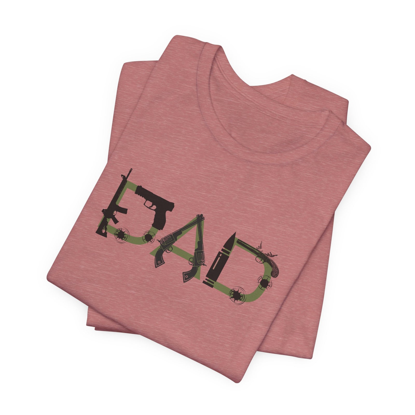 DAD Bullet Holes Tee — Ammo & Guns Graphic Dad Shirt — 4LibertyShop.com