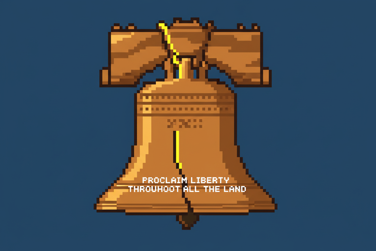 8-Bit Cracked Liberty Bell