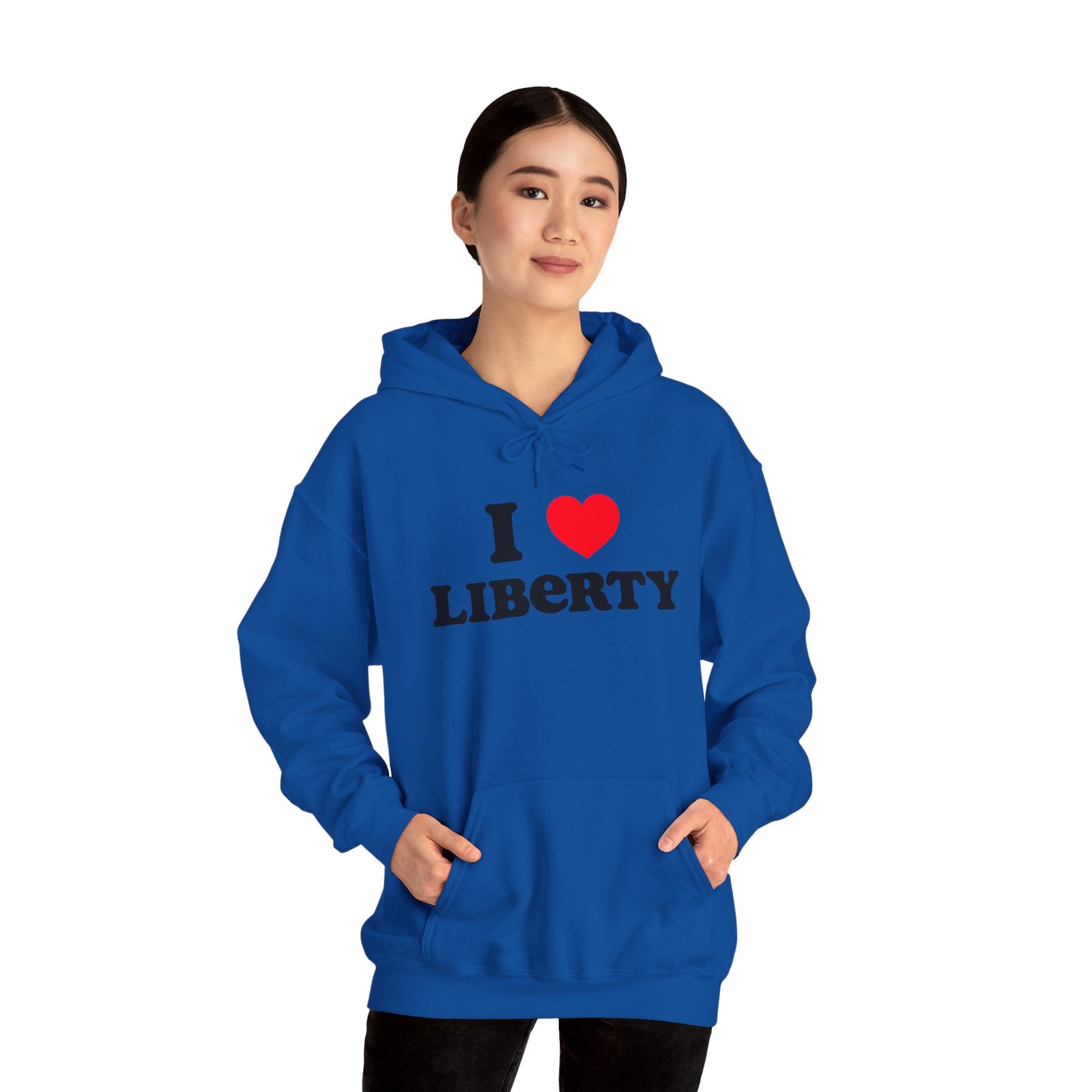 Judge Nap: I Heart Liberty Unisex Heavy Blend™ Hooded Sweatshirt