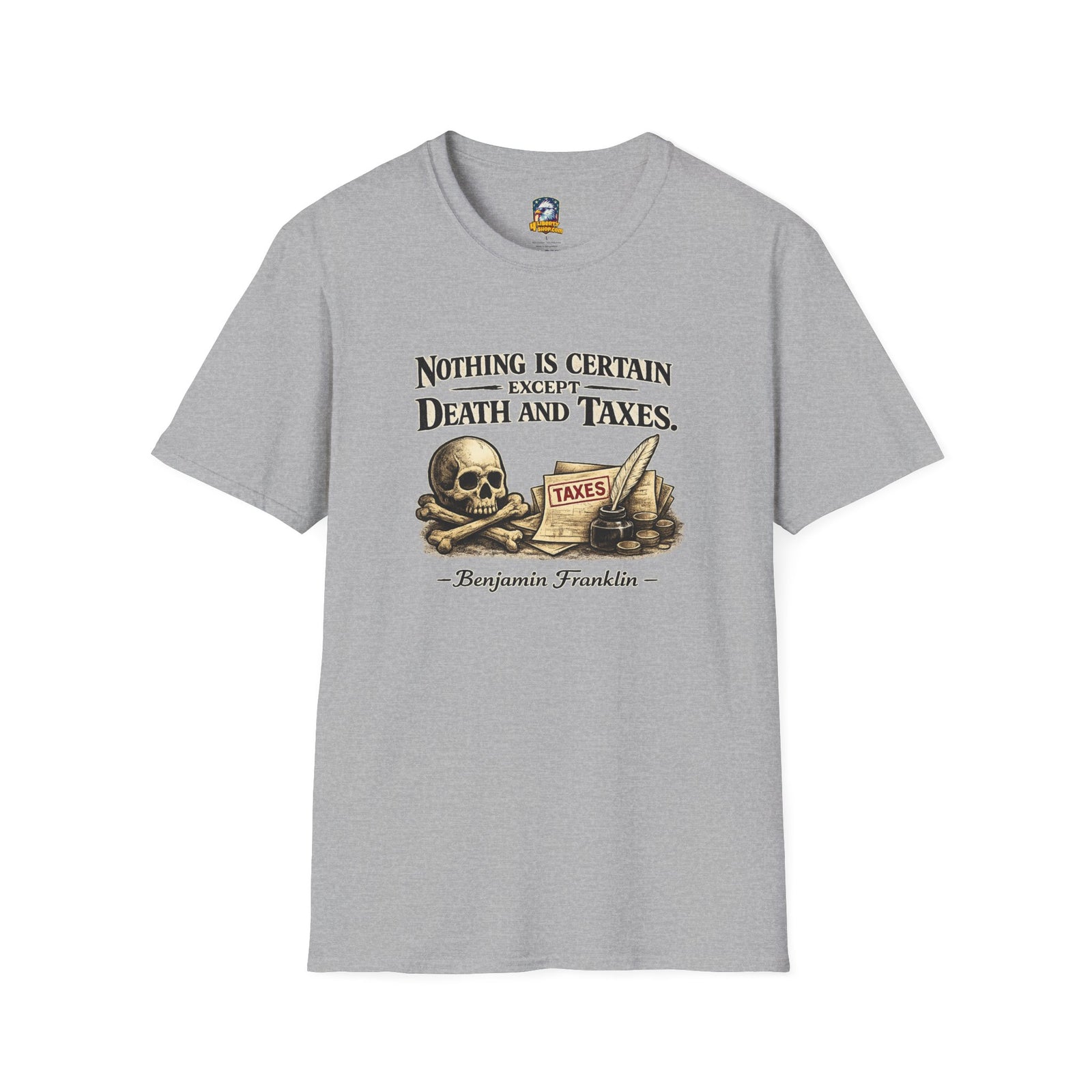 Benjamin Franklin Quote T-Shirt — 