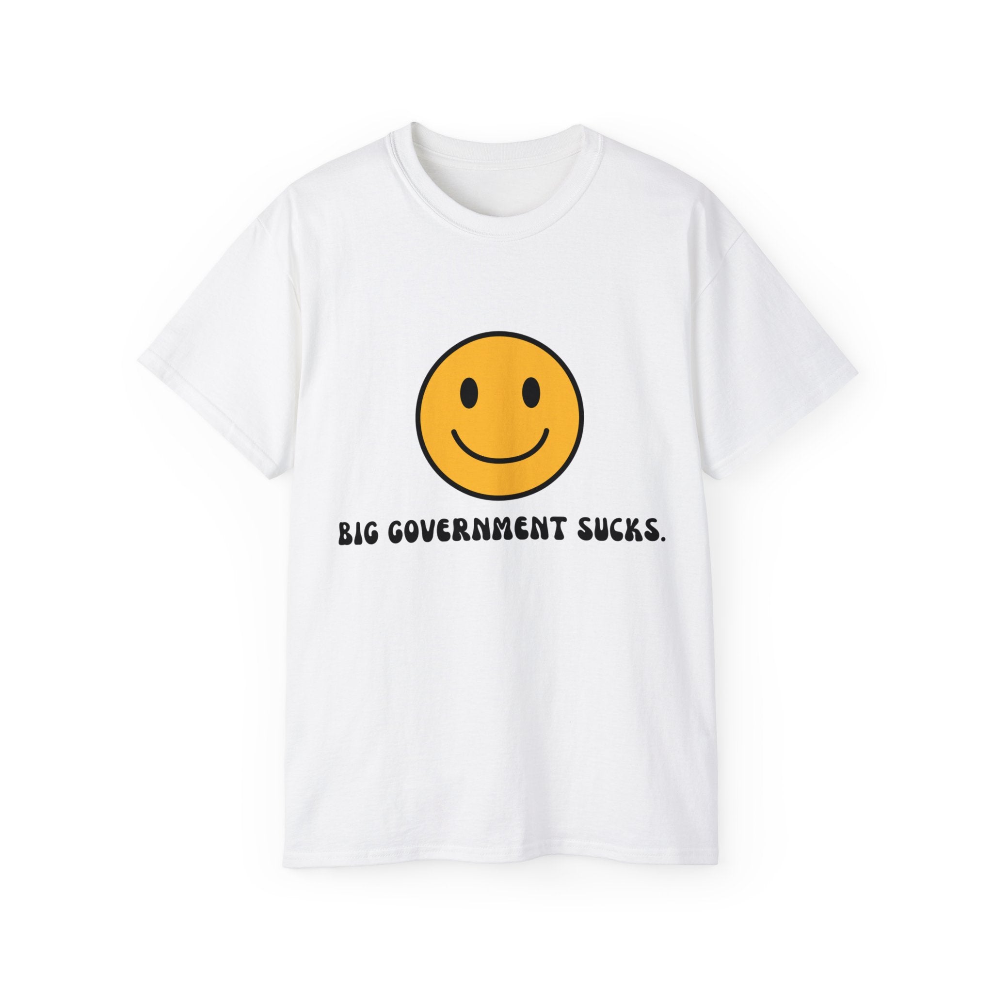 Walton & Johnson - Big Government Sucks Smiley Tee