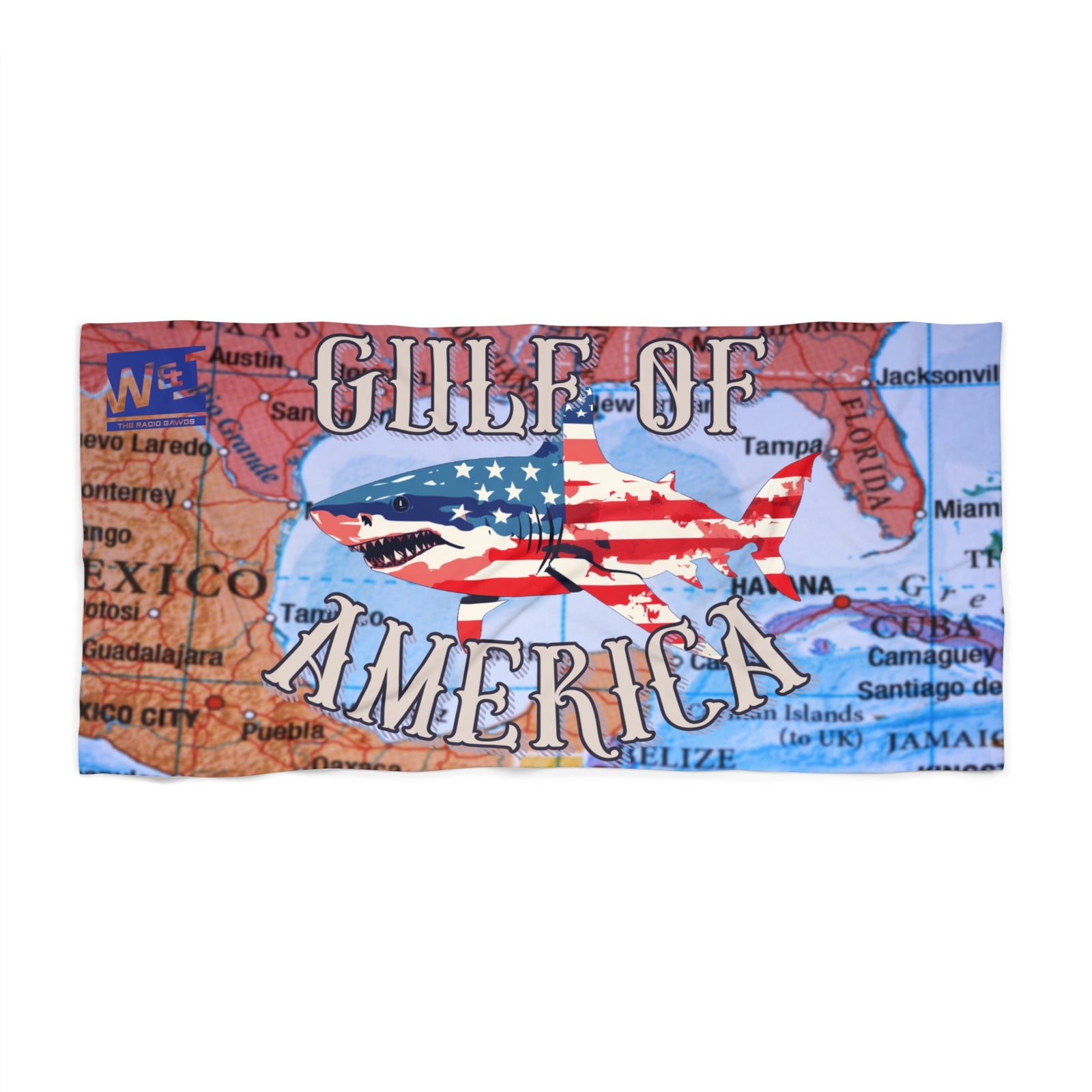 Walton & Johnson: Gulf of America Shark Beach Towel