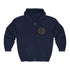 Embroidered 1776 Patriotic Full Zip Hoodie