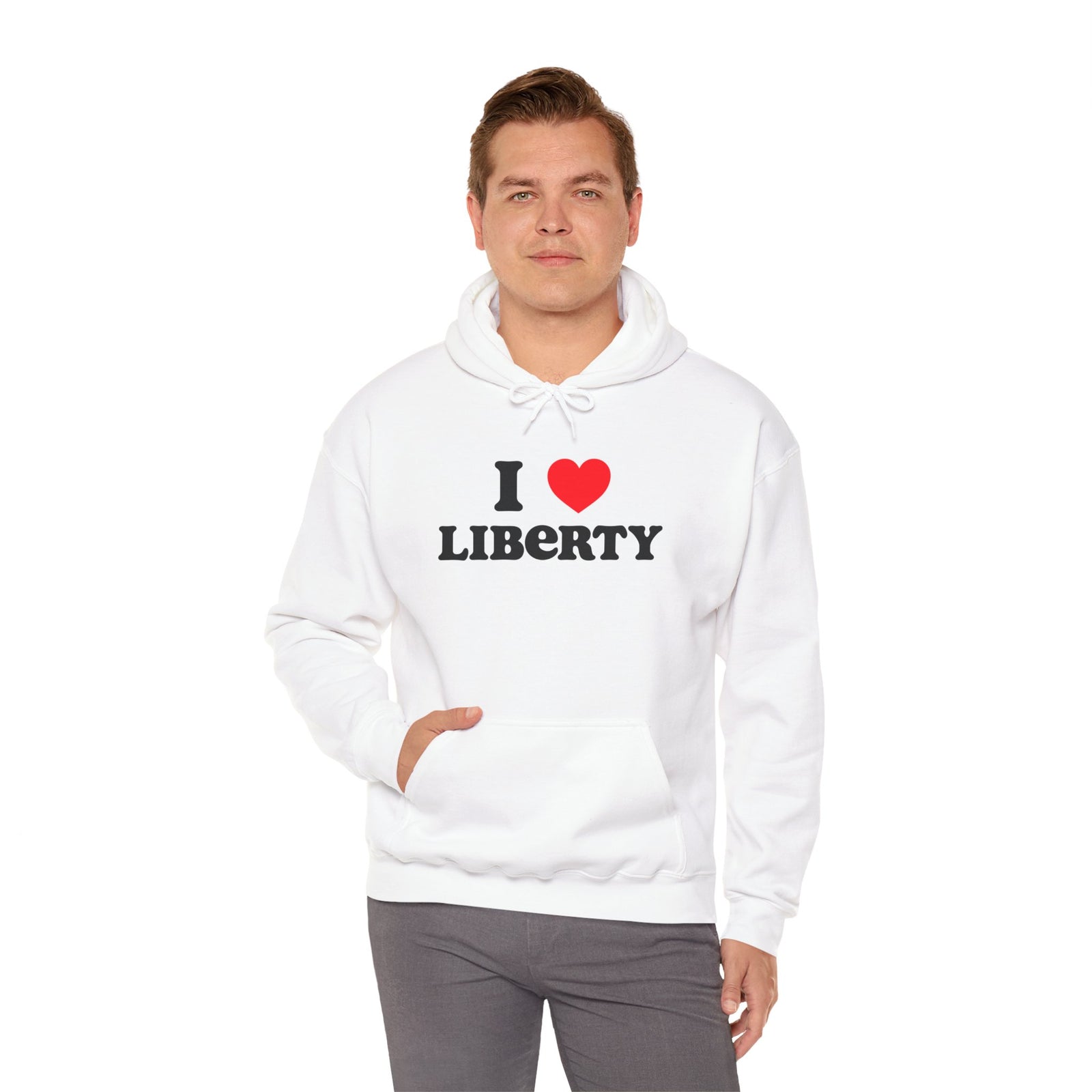 Judge Nap: I Heart Liberty Unisex Heavy Blend™ Hooded Sweatshirt