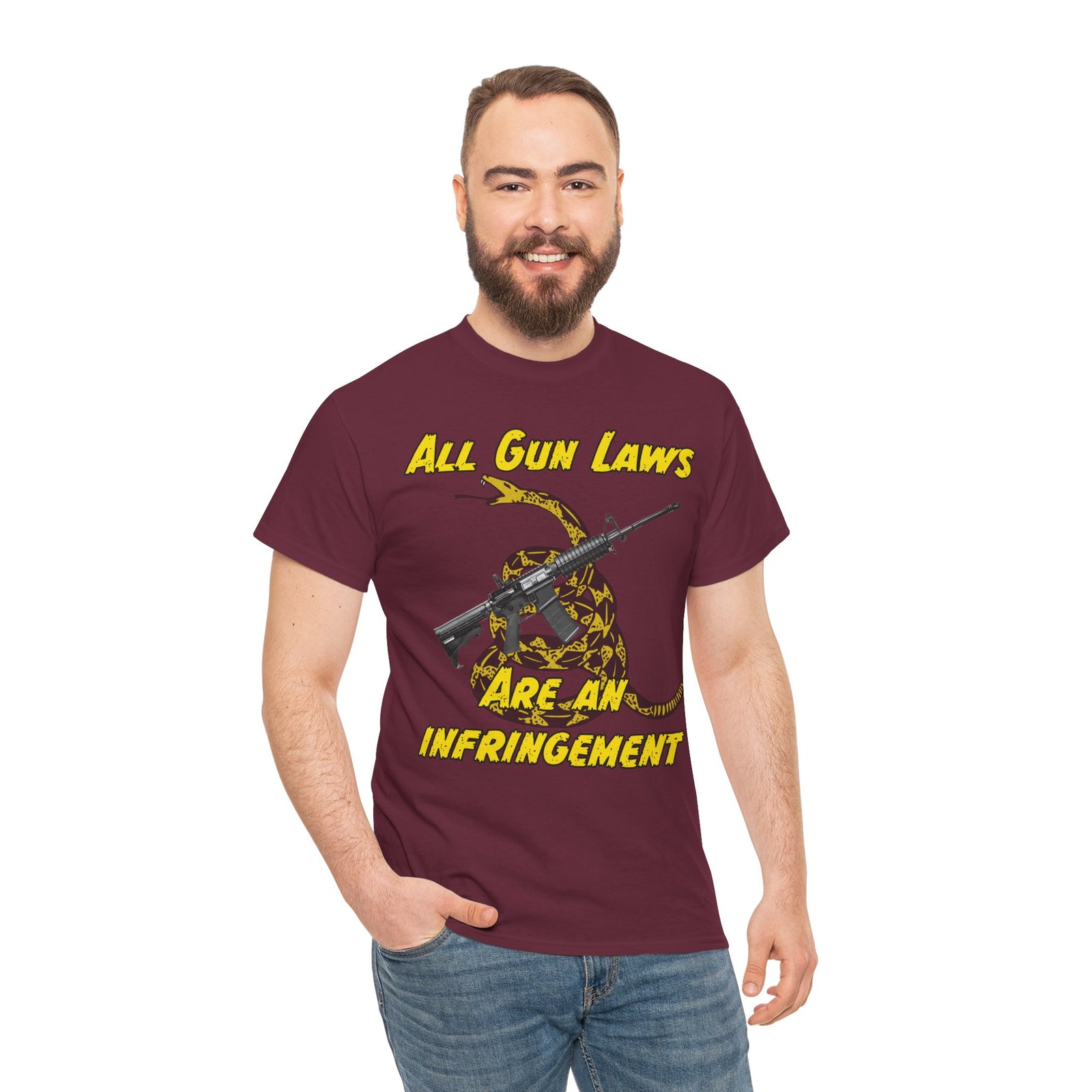 Judge Nap: All Gun Rights Are Infringements AR15 Gadsden T-Shirt