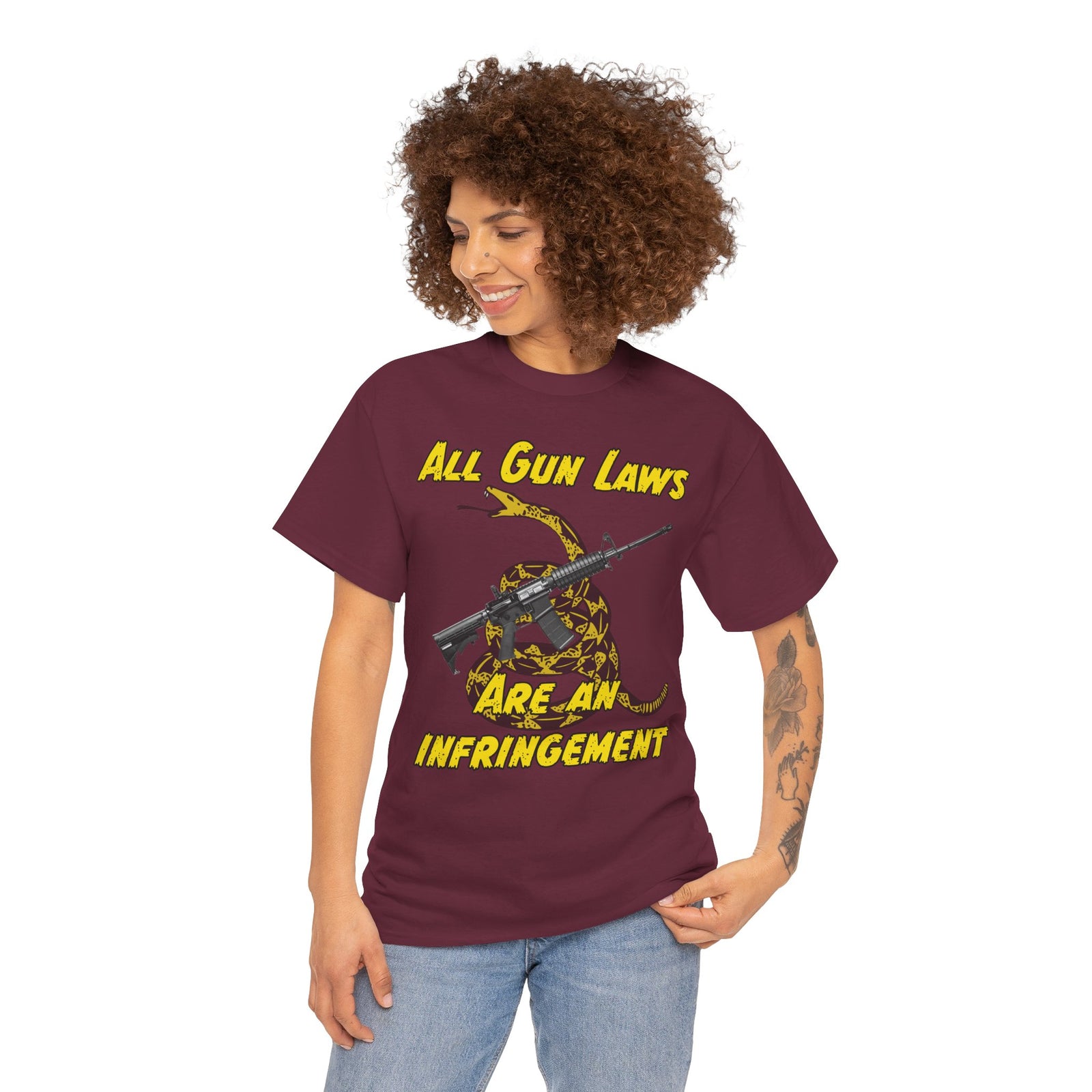 Judge Nap: All Gun Rights Are Infringements AR15 Gadsden T-Shirt