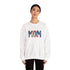 Embroidered Patriotic Mom Crewneck Sweatshirt - 4LibertyShop.com