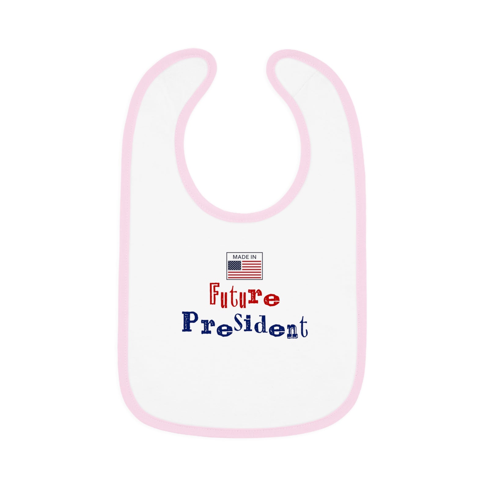 Future President Baby Contrast Trim Jersey Bib